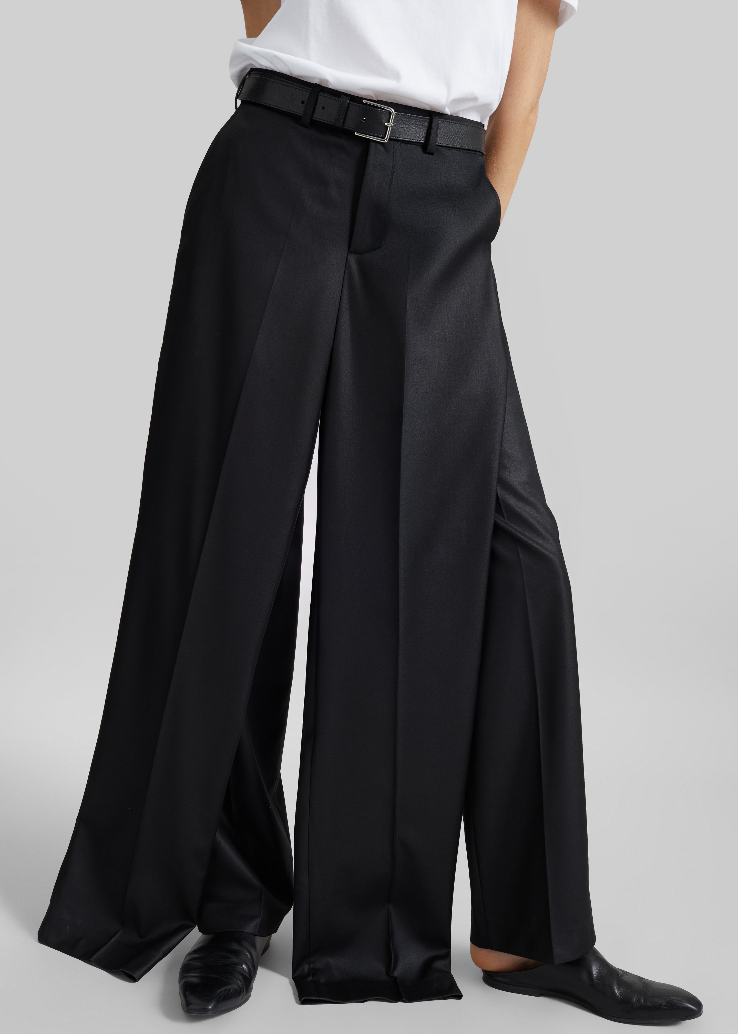 Bettter Double Leg Trousers - Black - 2