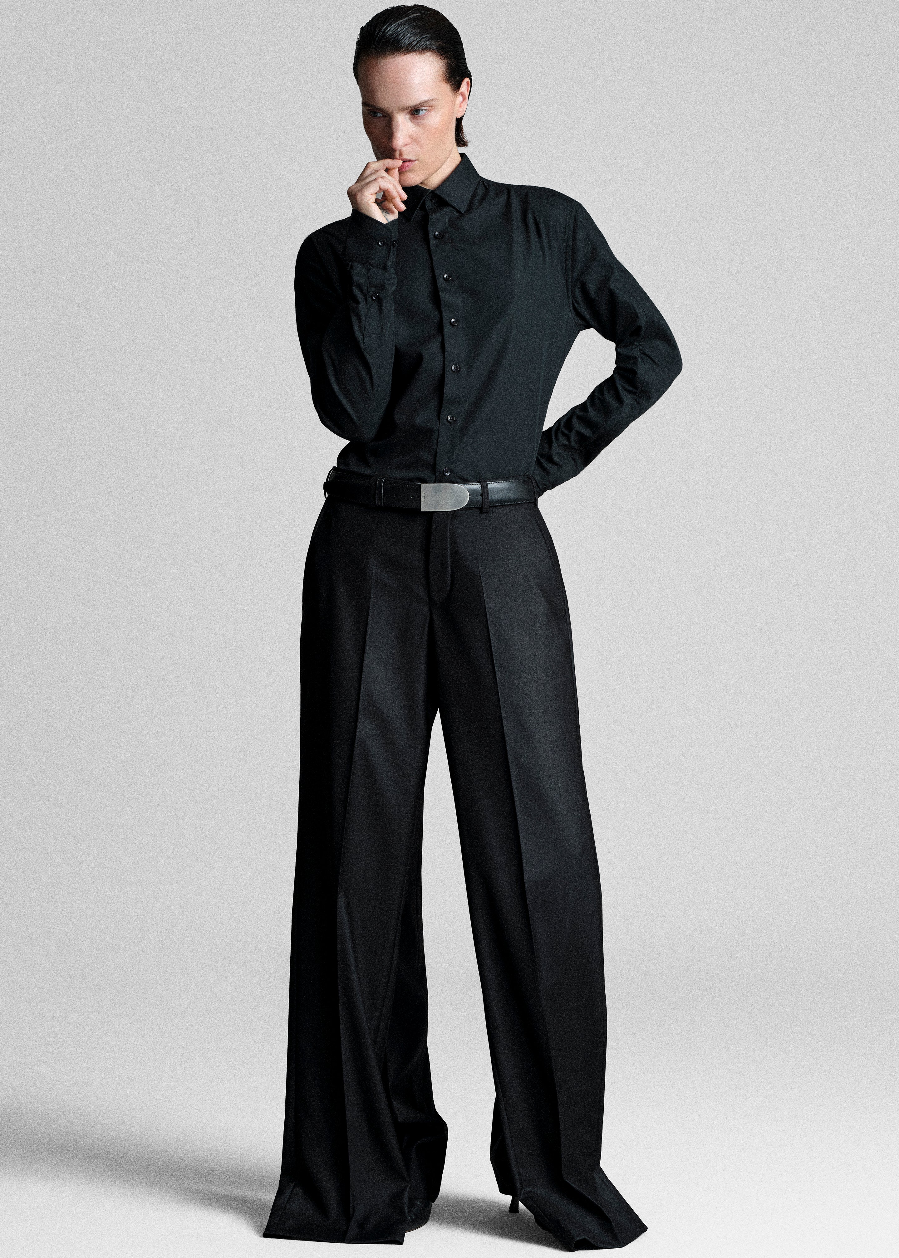 Bettter Double Leg Trousers - Black - 7