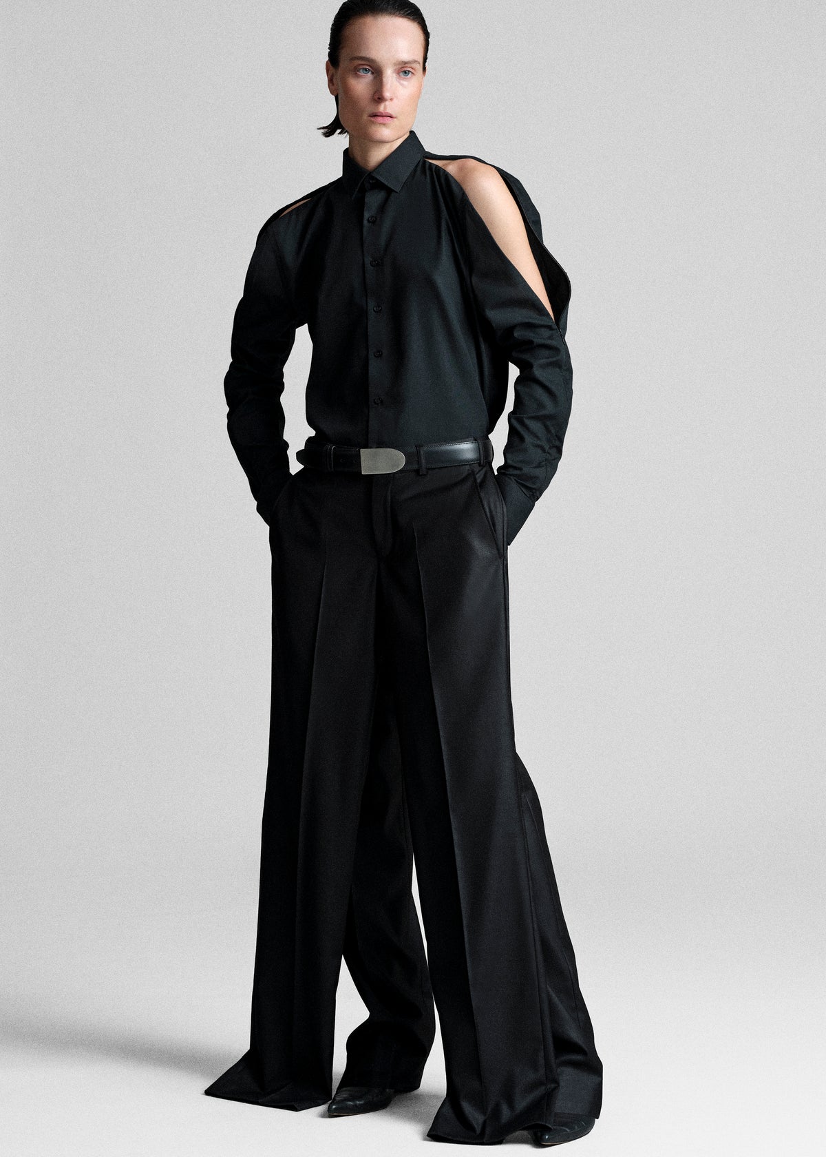 Bettter Double Leg Trousers - Black - 1