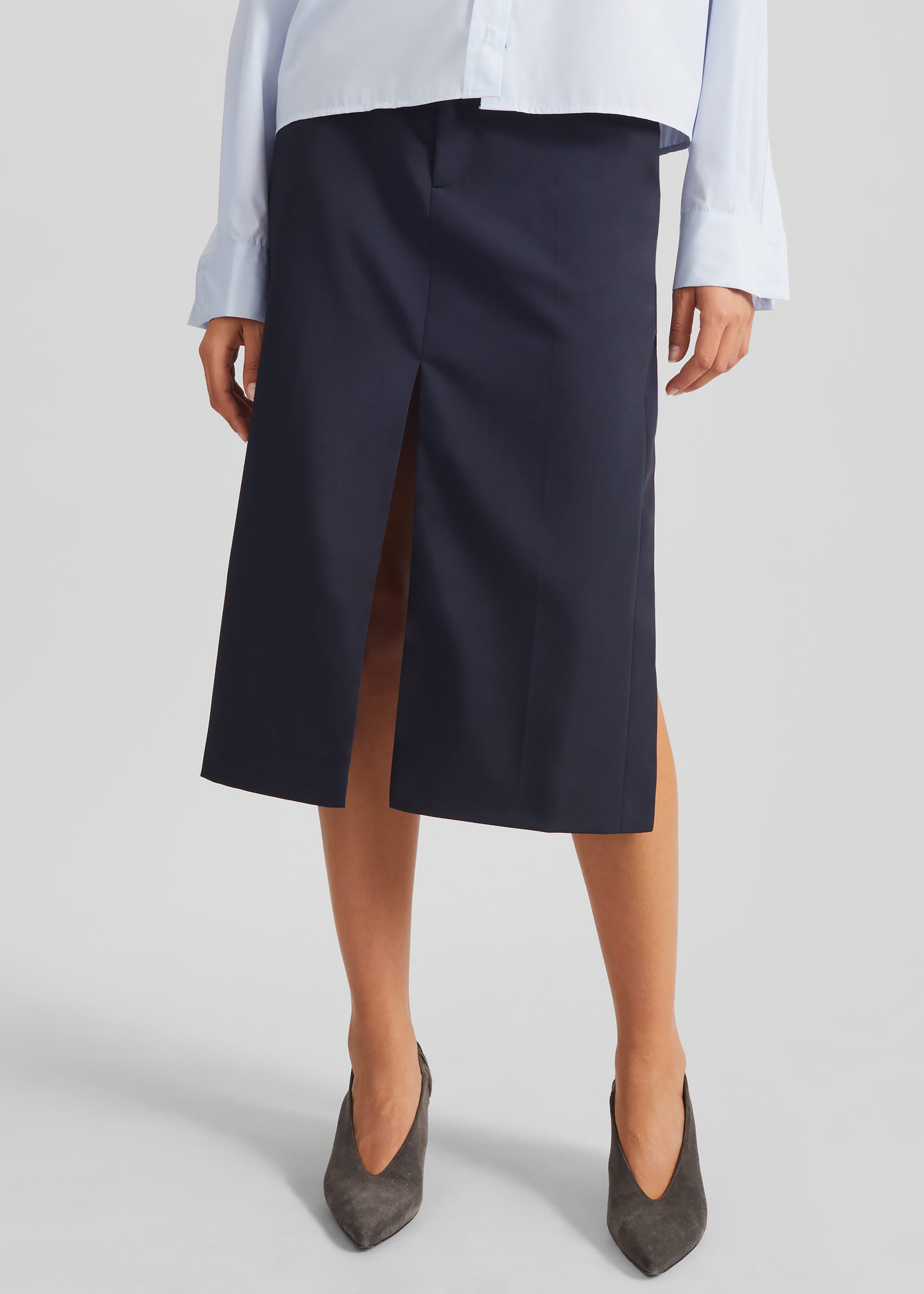 Bettter Ellis Apron Skirt - Navy – The Frankie Shop
