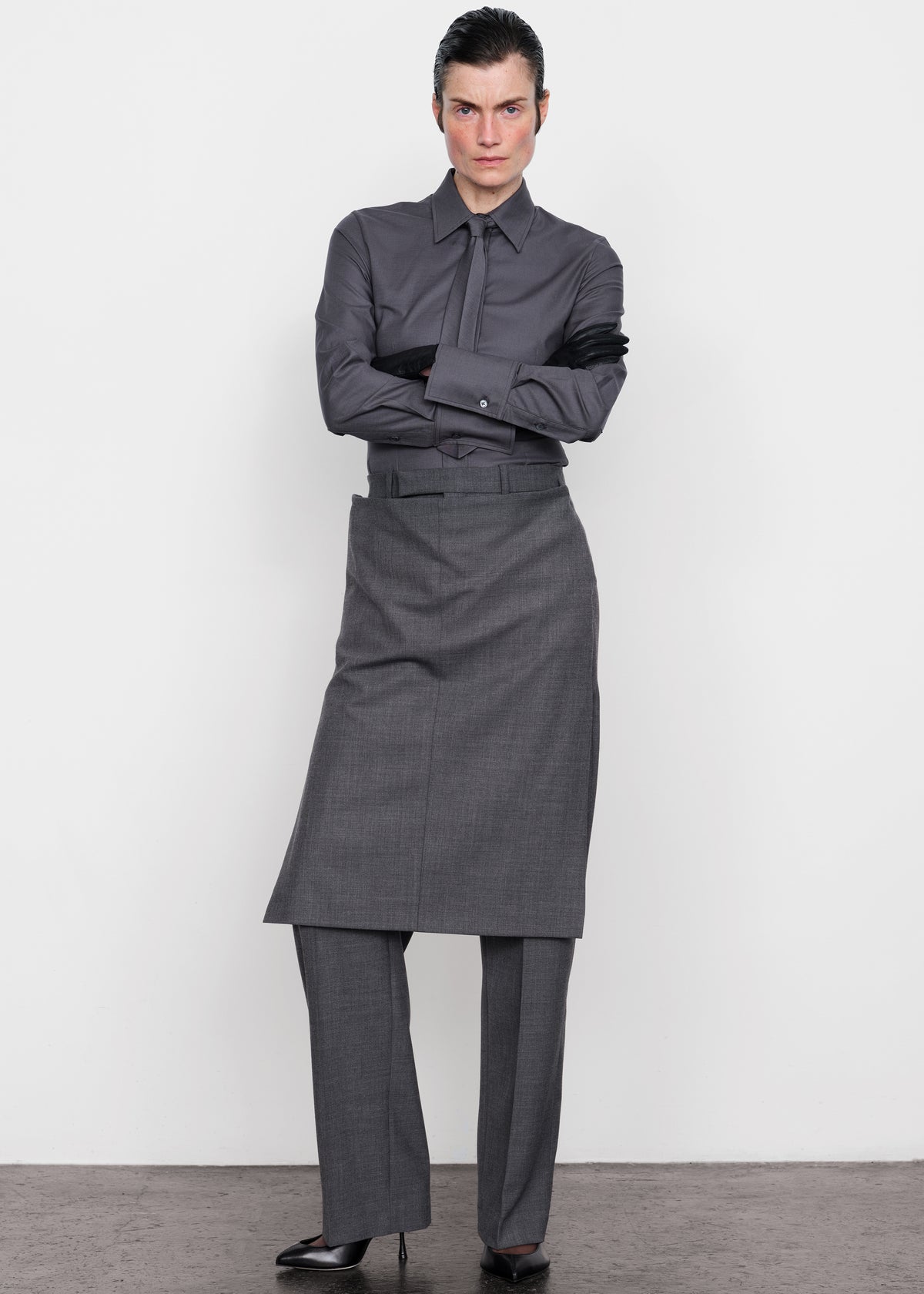 Bettter Hybrid Skirt Trouser - Grey - 4