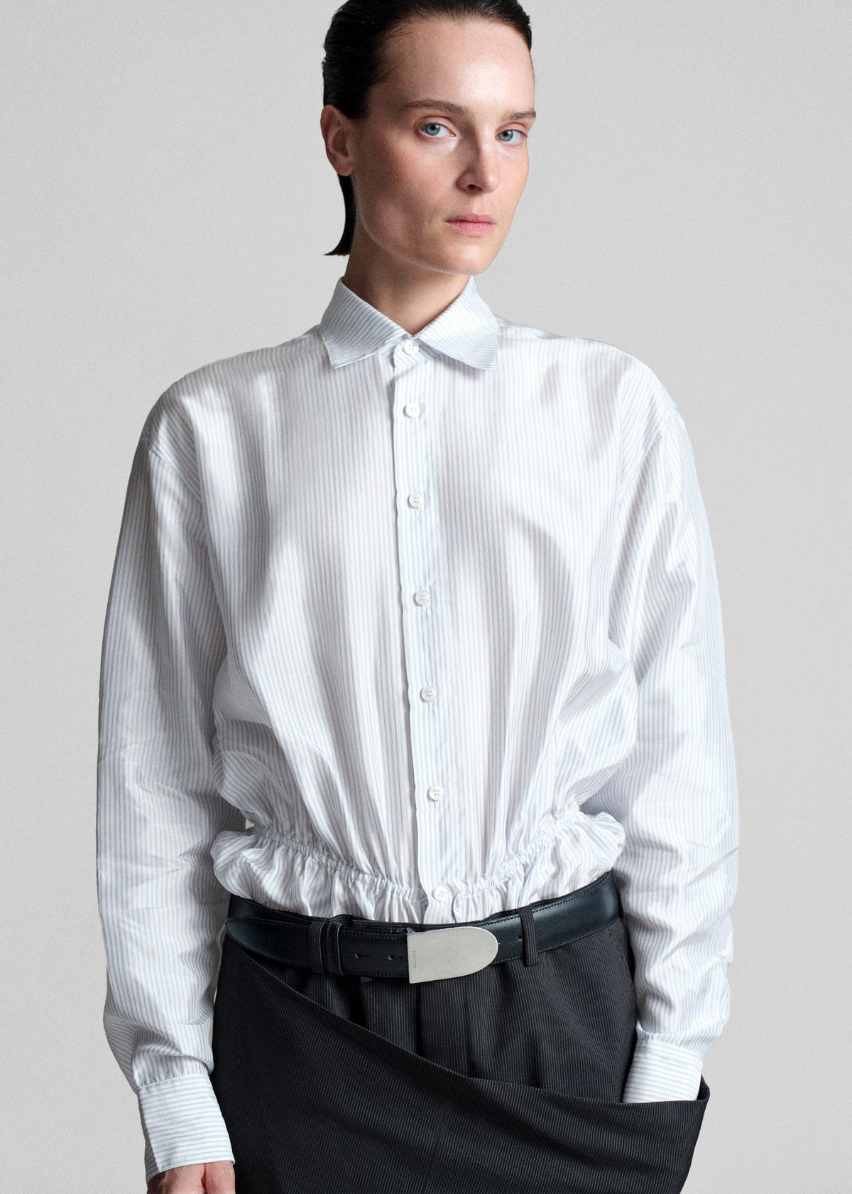 Bettter Lining Shirt Tie Bodysuit - Multicolor - 6