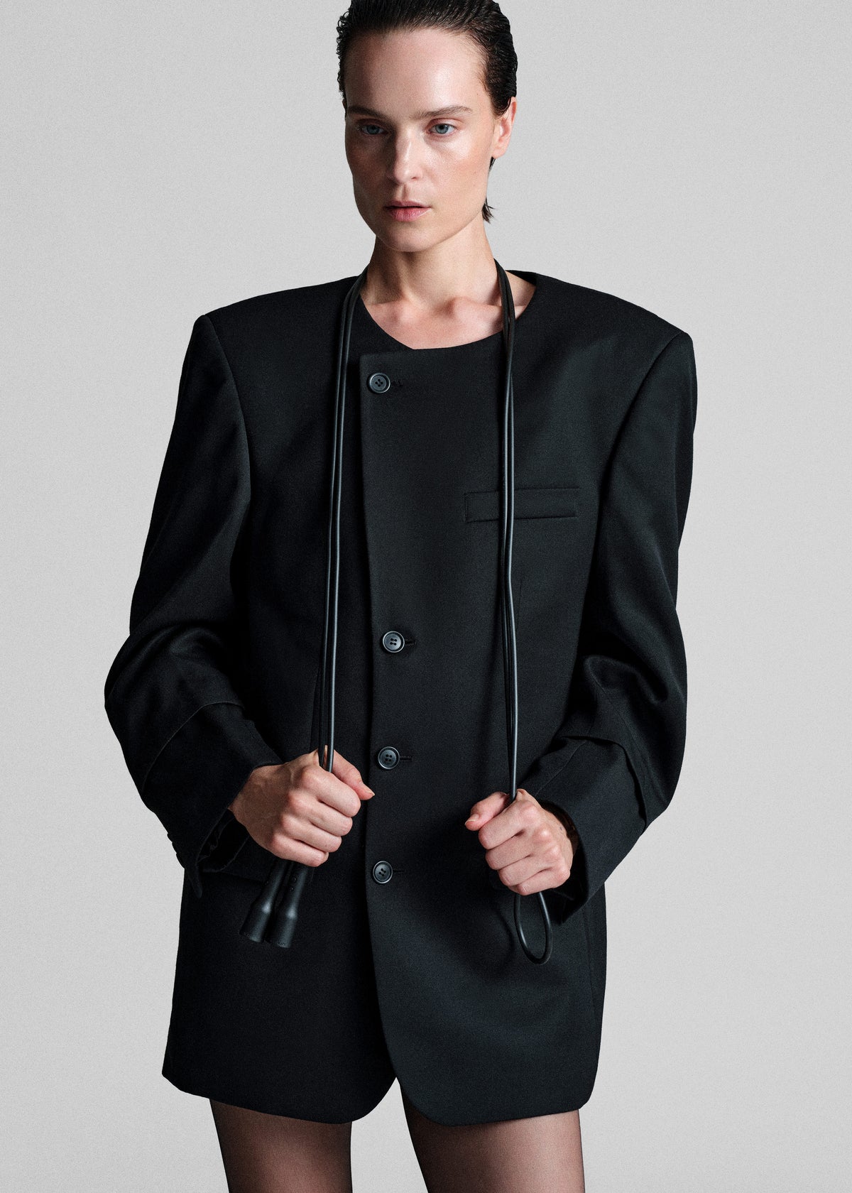 Bettter Oversized Blazer Dress - Black - 1