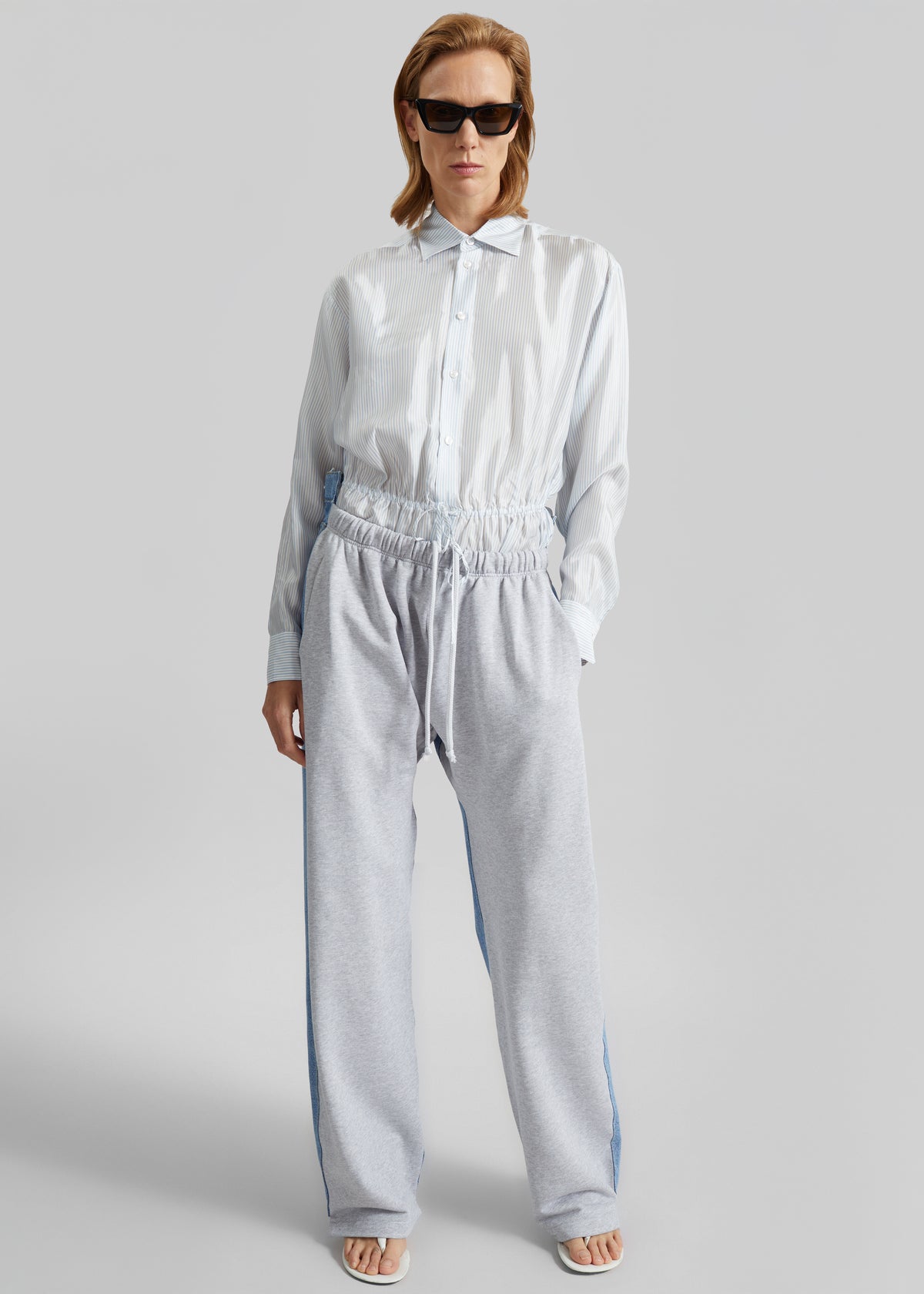 Bettter Track Denim Trousers - Grey - 2