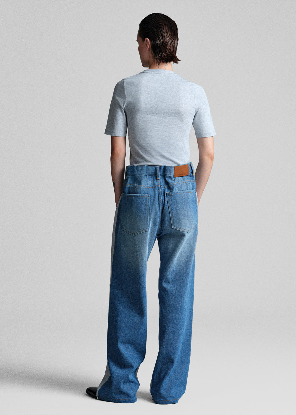 Bettter Track Denim Trousers - Grey - 1