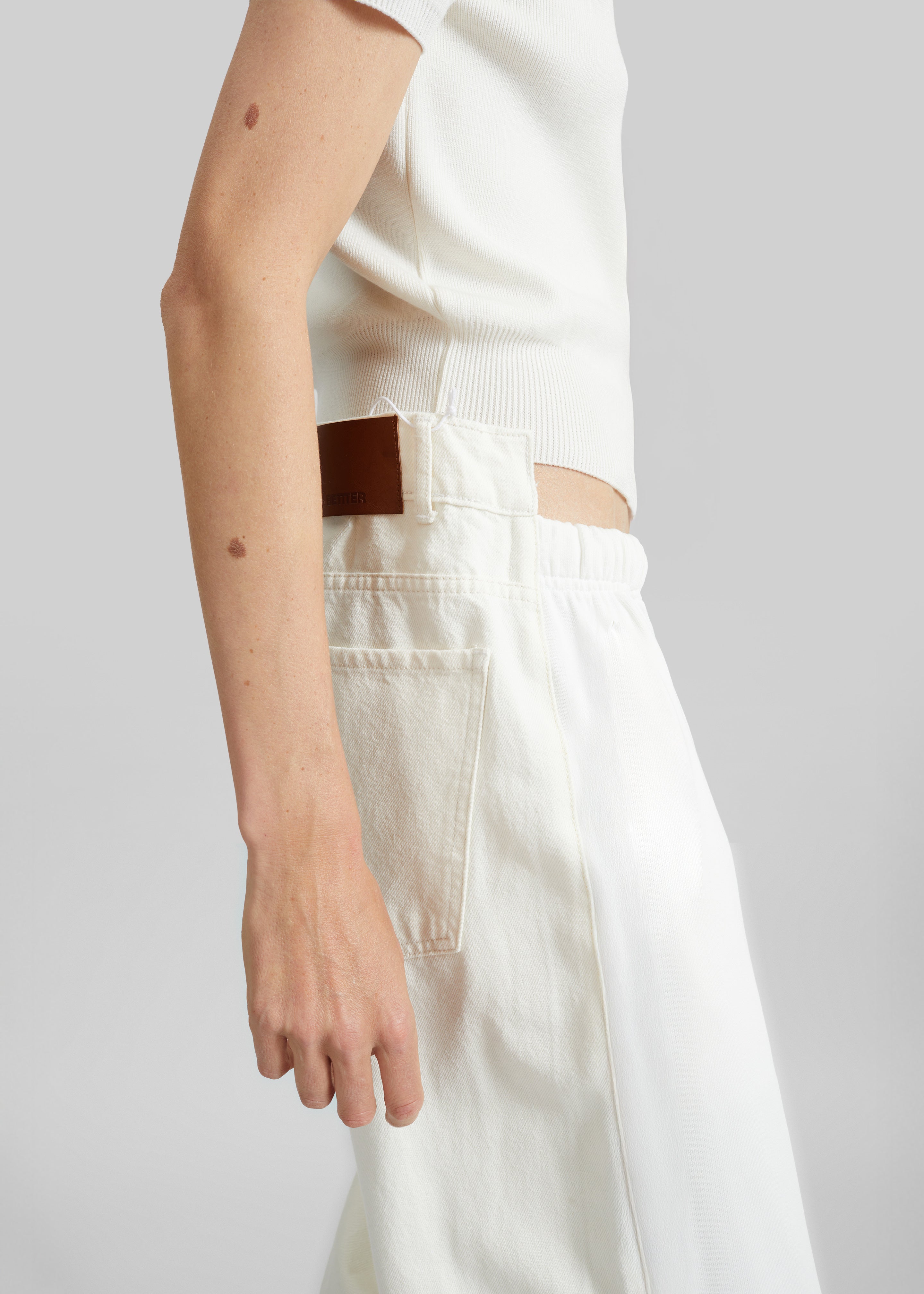 Bettter Track Denim Trousers - White - 5