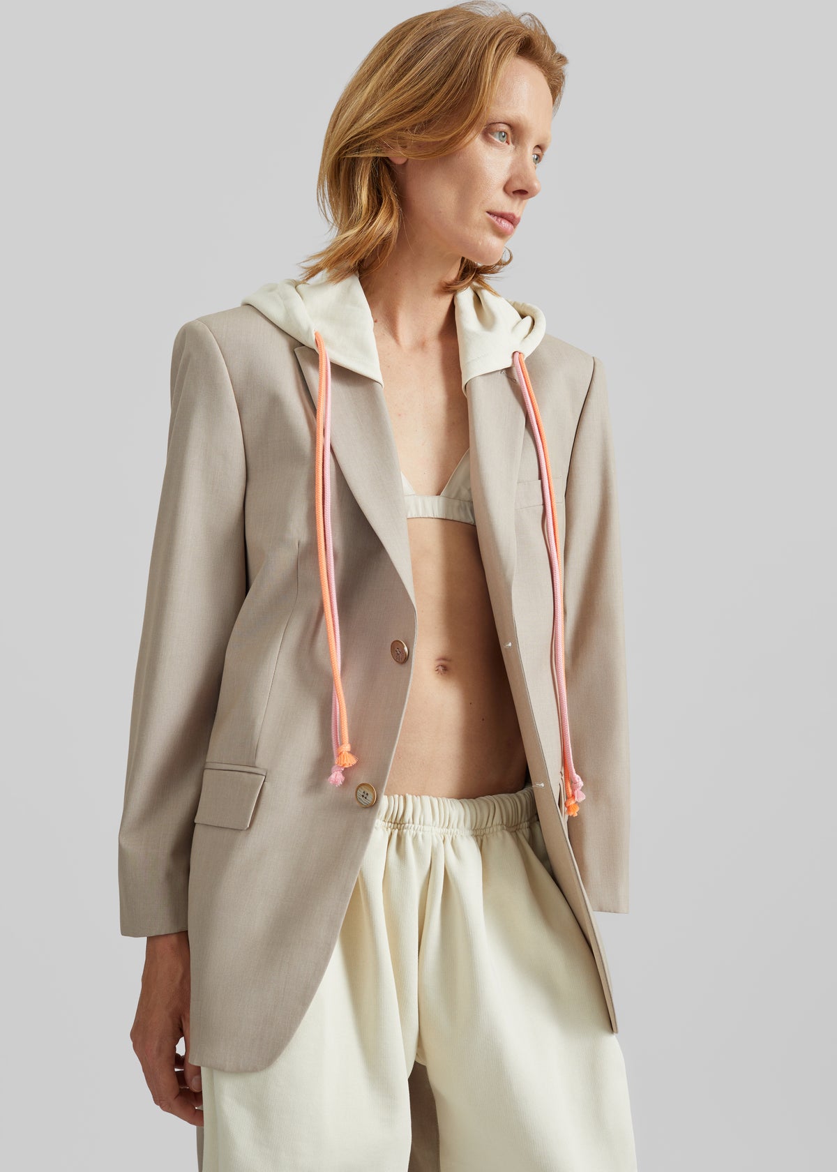 Bettter Track Suit Blazer - Tan - 2