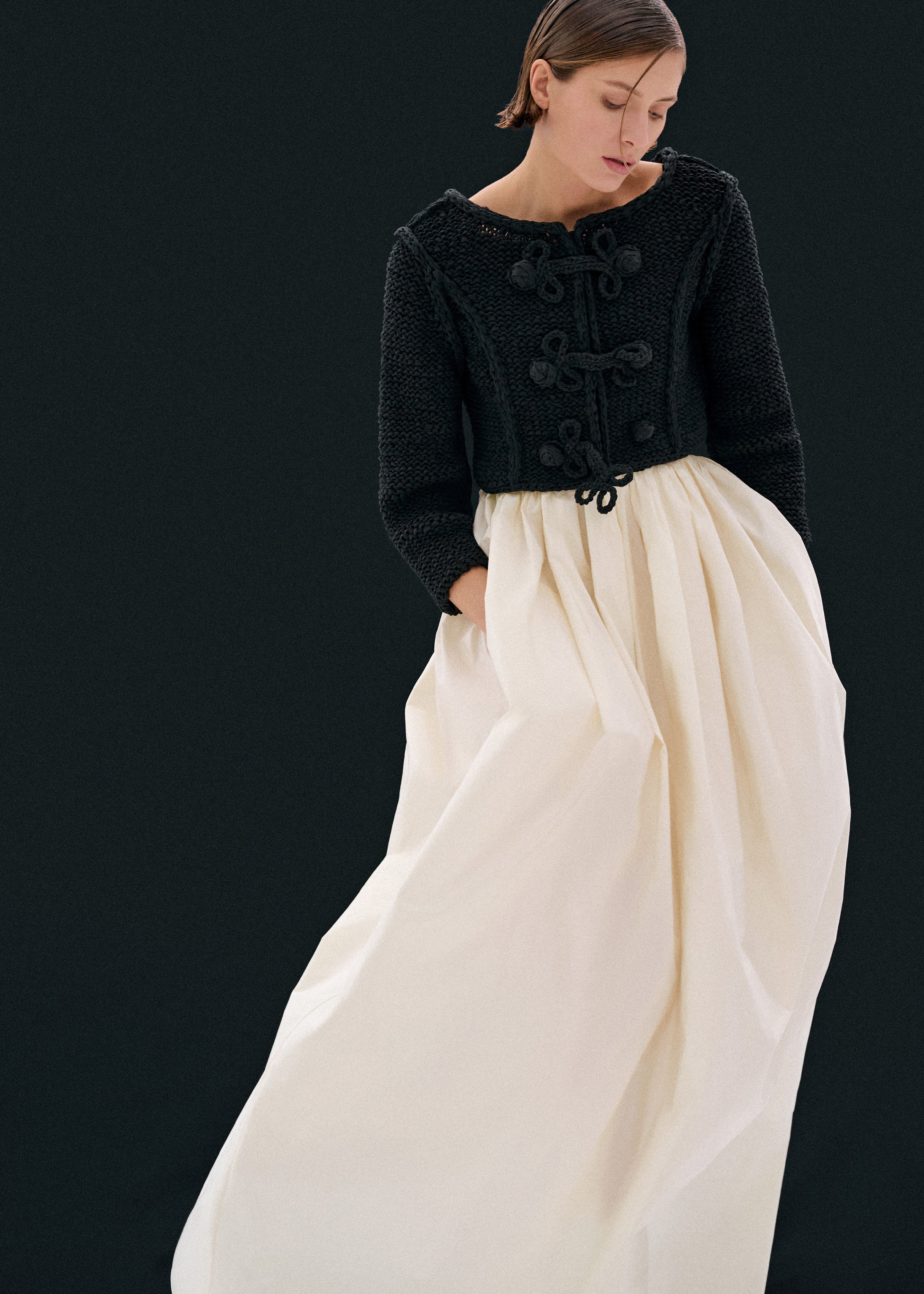 laube blanc Waist Drape Balloon skirt アニュアンス <現物有り即納