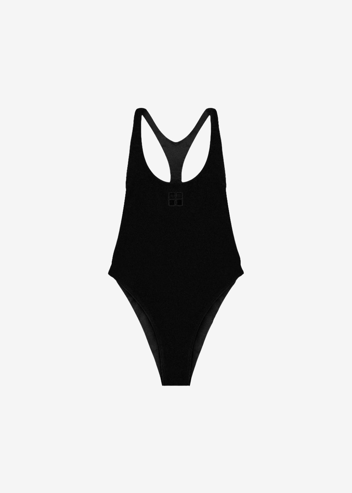 Bevza BB Monogram Swimsuit - Black - 2