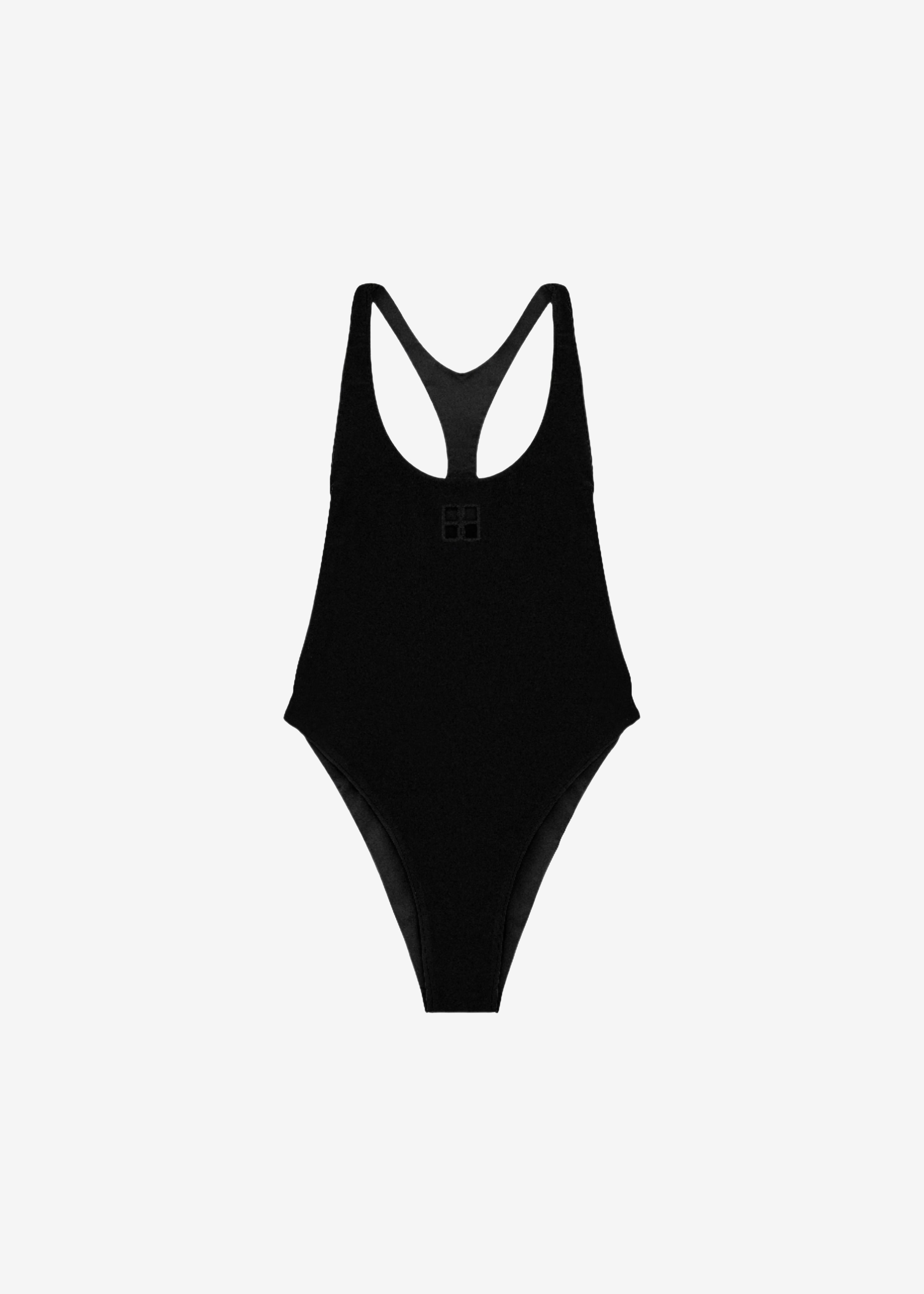 Bevza BB Monogram Swimsuit - Black - 2