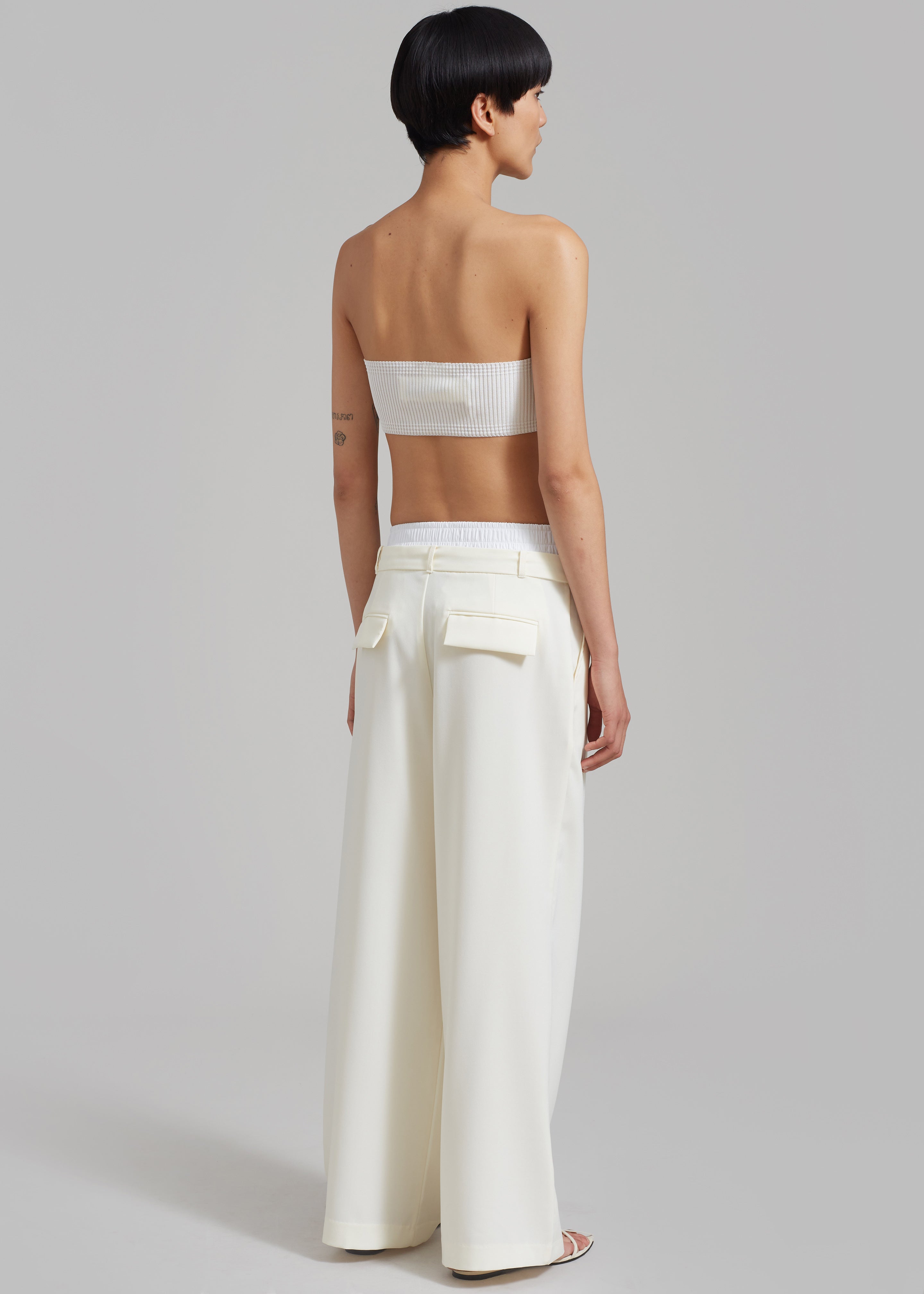 Bevza 'Bevza' Crop Top - White - 7