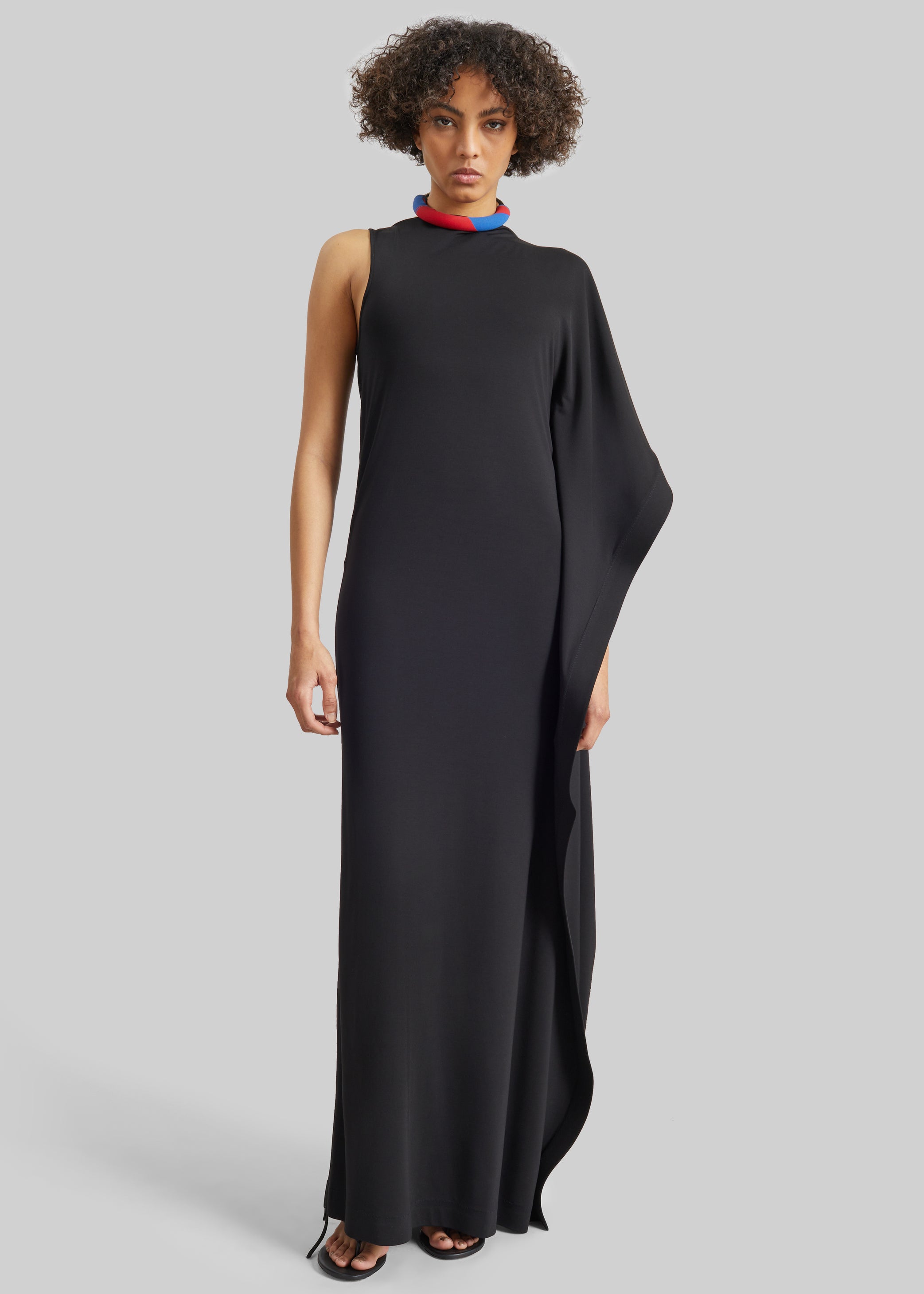 Shop the look image for Bevza Black On Black Dress - Black