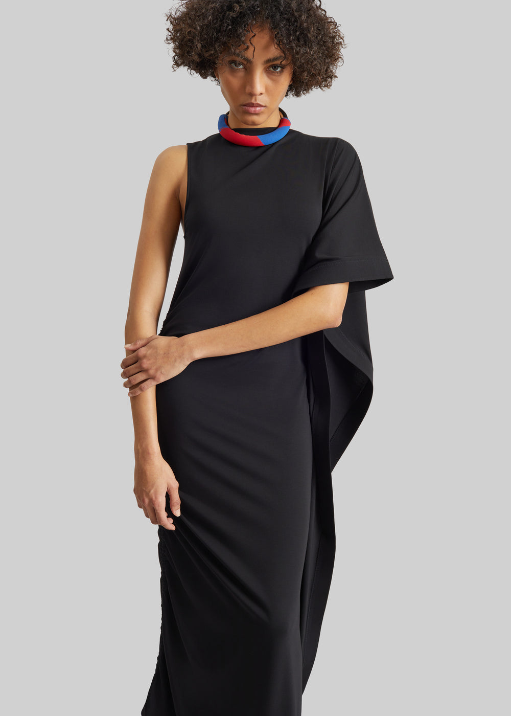 Bevza Black On Black Dress - Black - 1