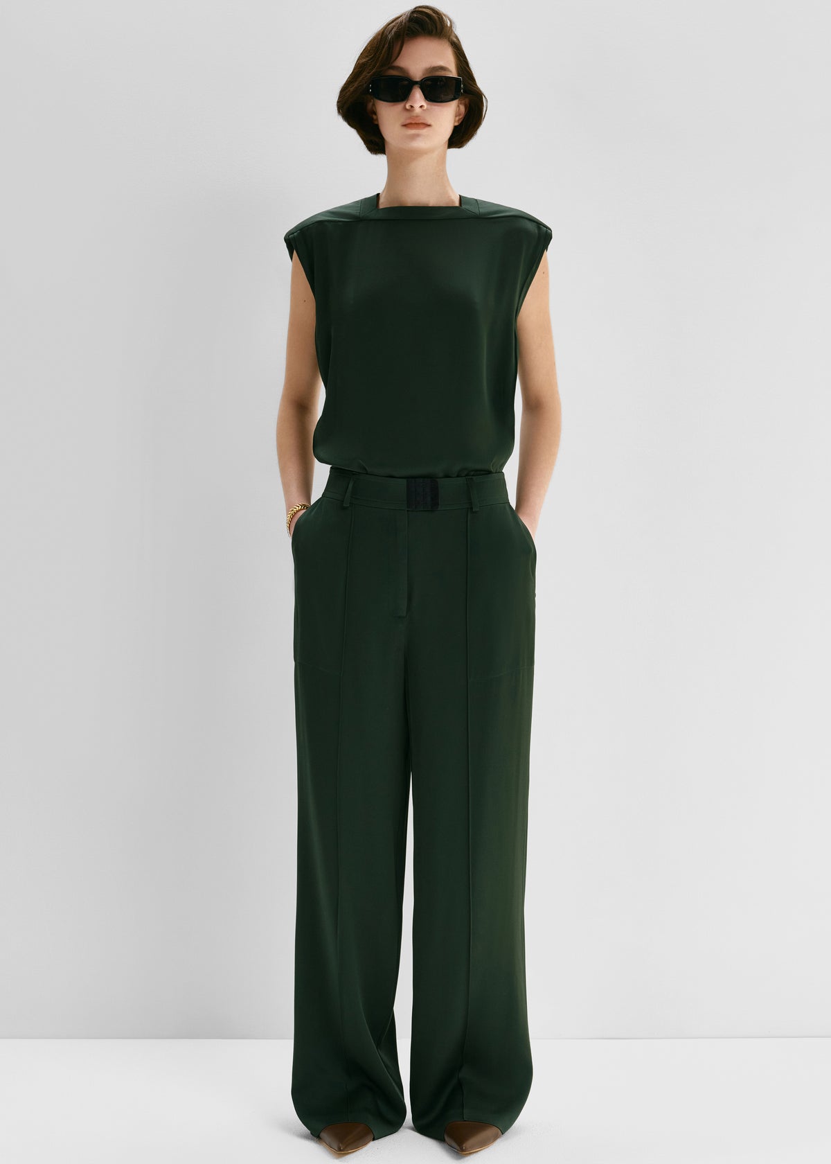 Bevza Bra Closure Trousers - Dark Green - 6