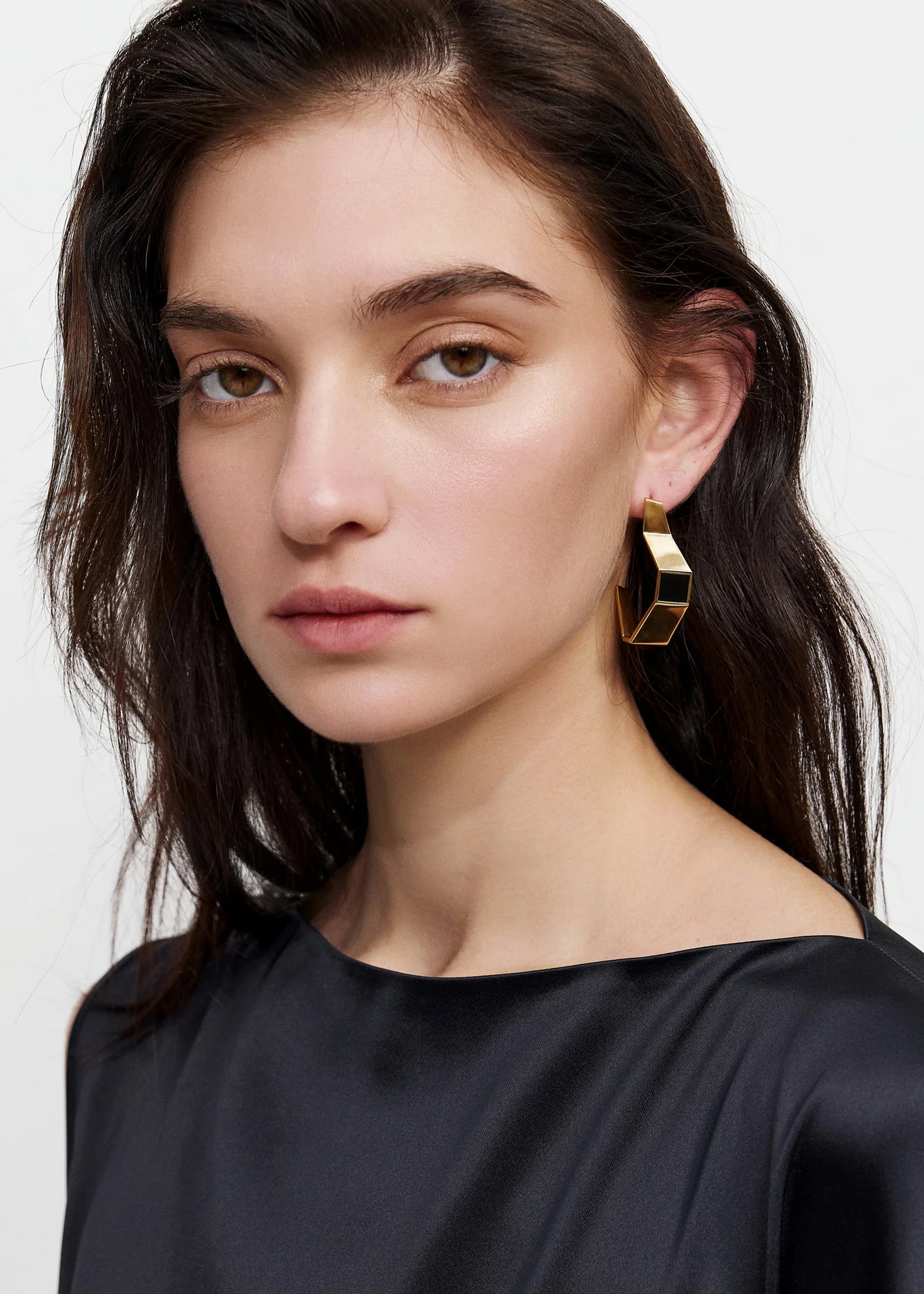 Bevza Broken Shape Earings - Golden - 2