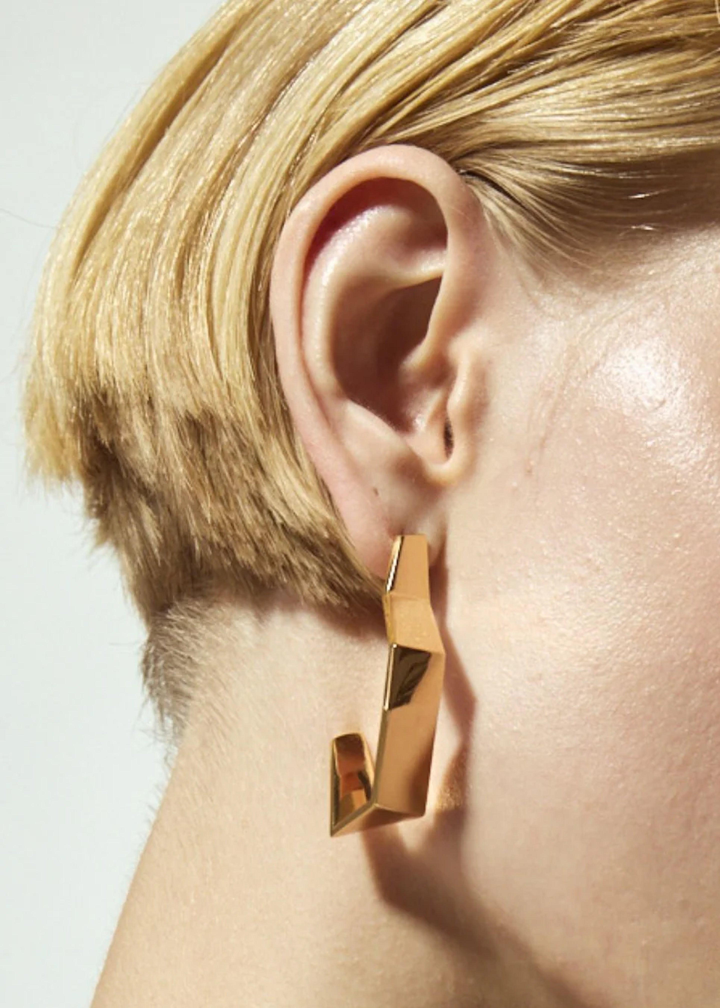 Bevza Broken Shape Earings - Golden - 4