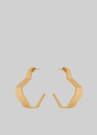 Bevza Broken Shape Earings - Golden