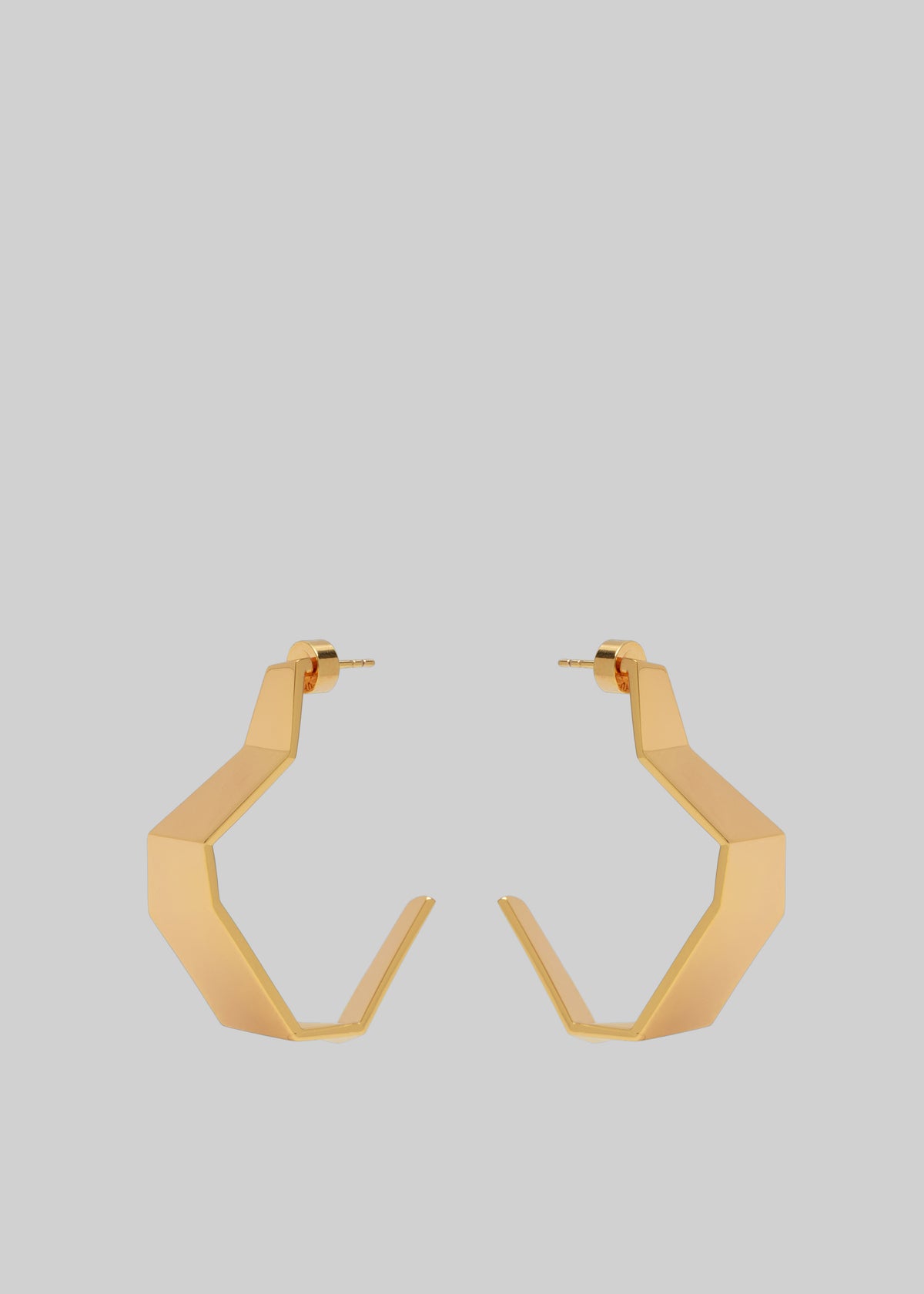 Bevza Broken Shape Earings - Golden - 1