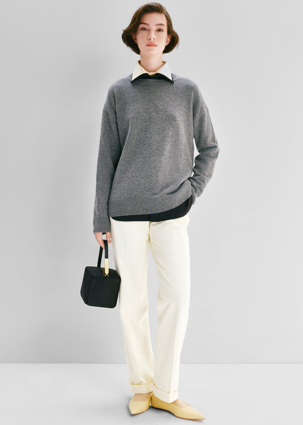 Bevza Cashmere Sweater - Dark Grey - 3