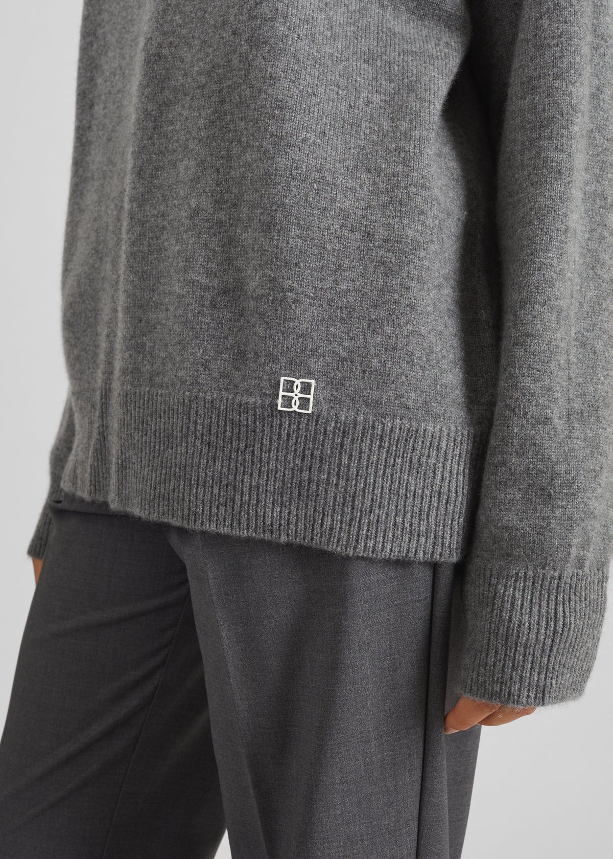 Bevza Cashmere Sweater - Dark Grey - 5
