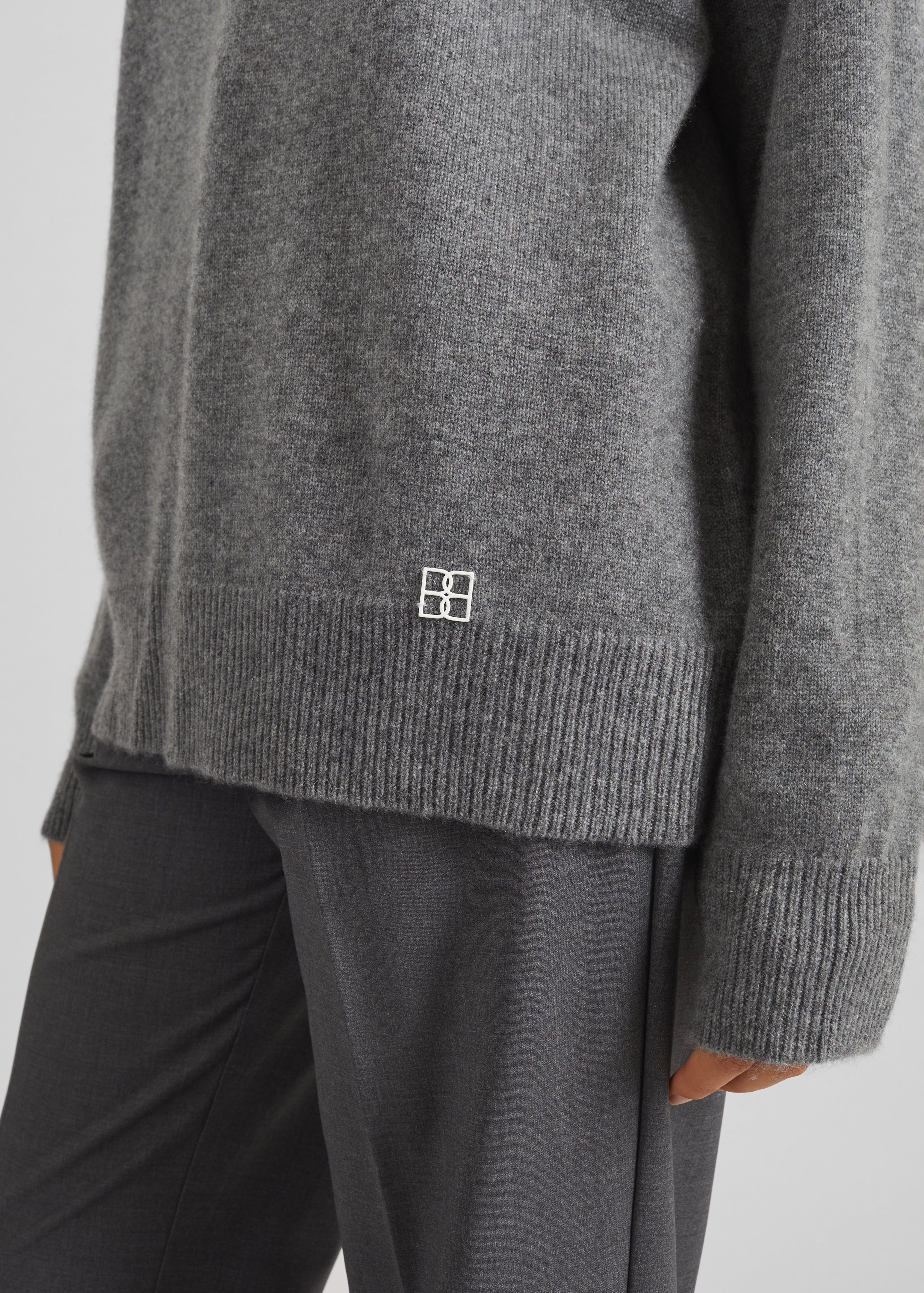 Bevza Cashmere Sweater - Dark Grey - 5