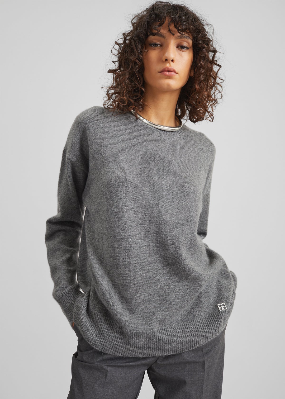 Bevza Cashmere Sweater - Dark Grey - 6