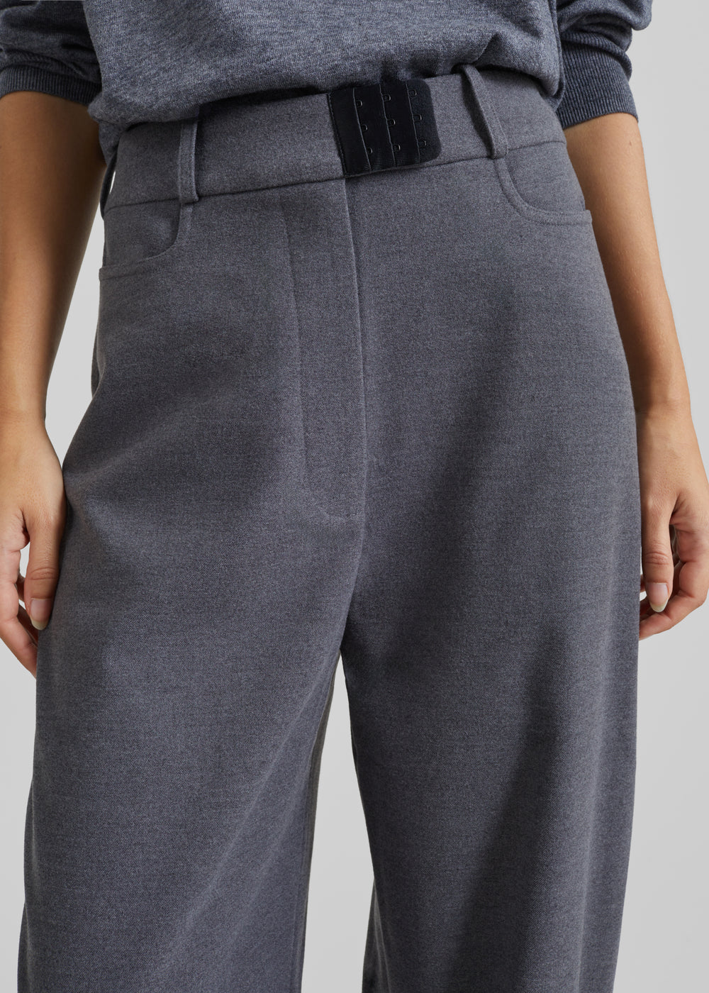 Bevza Costume Trousers - Grey - 1