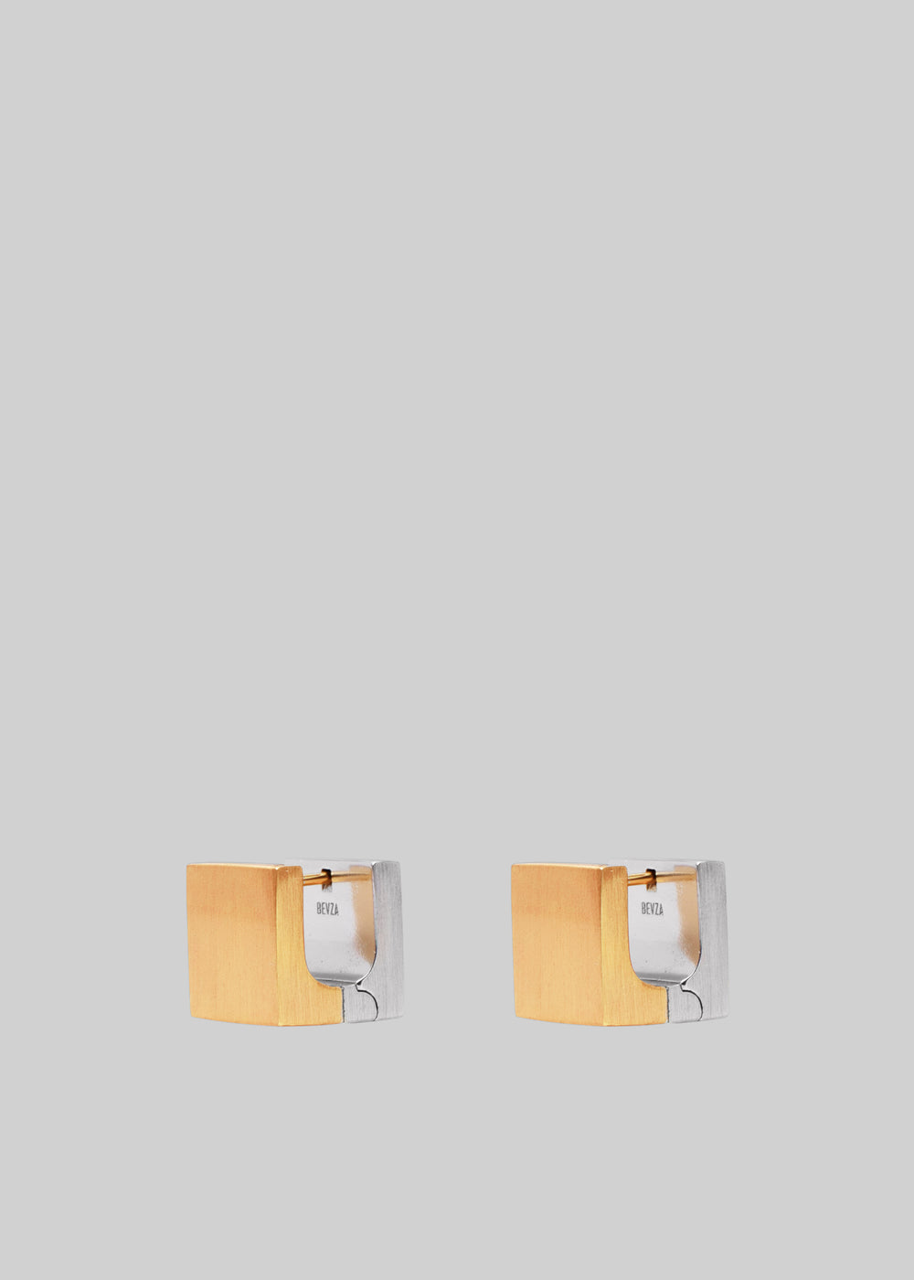 Bevza Cube Earrings - Golden/Silver - 1
