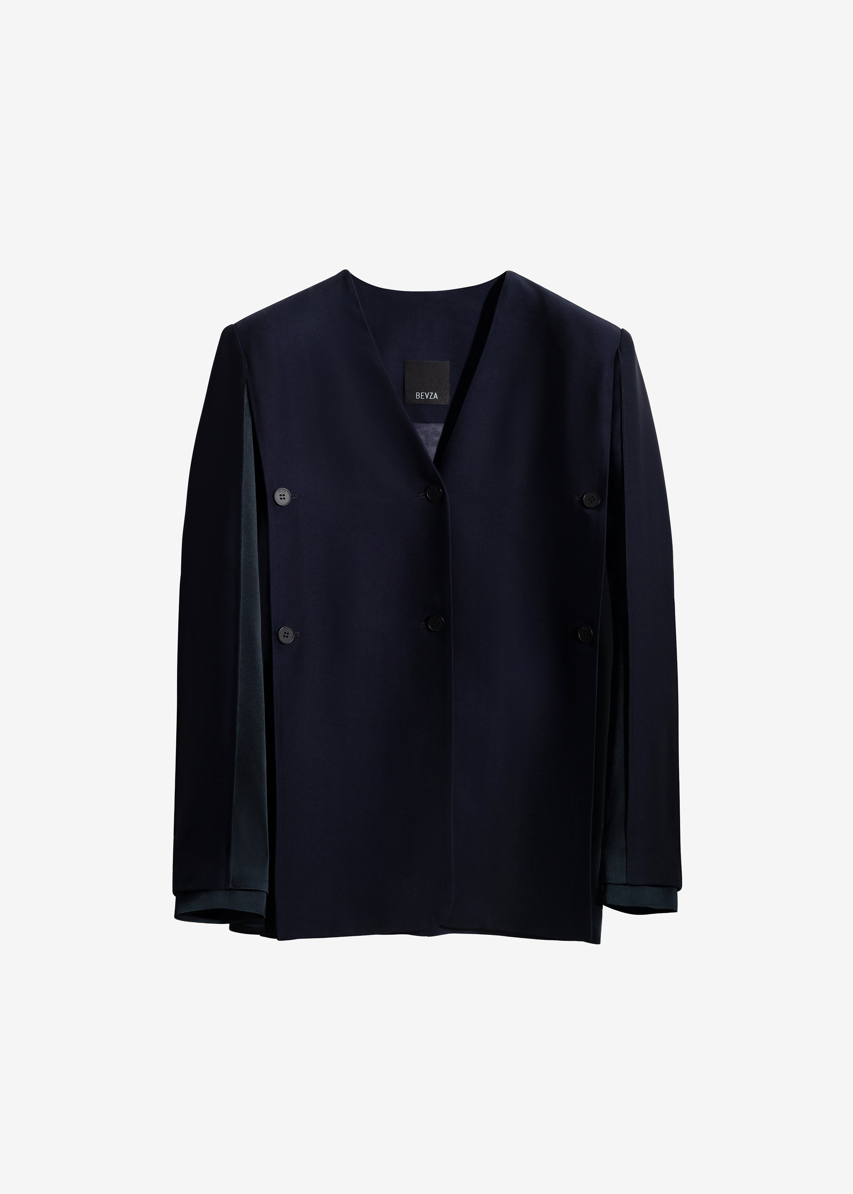 Bevza Deconstructed Jacket #3 - Dark Ink Navy - 4