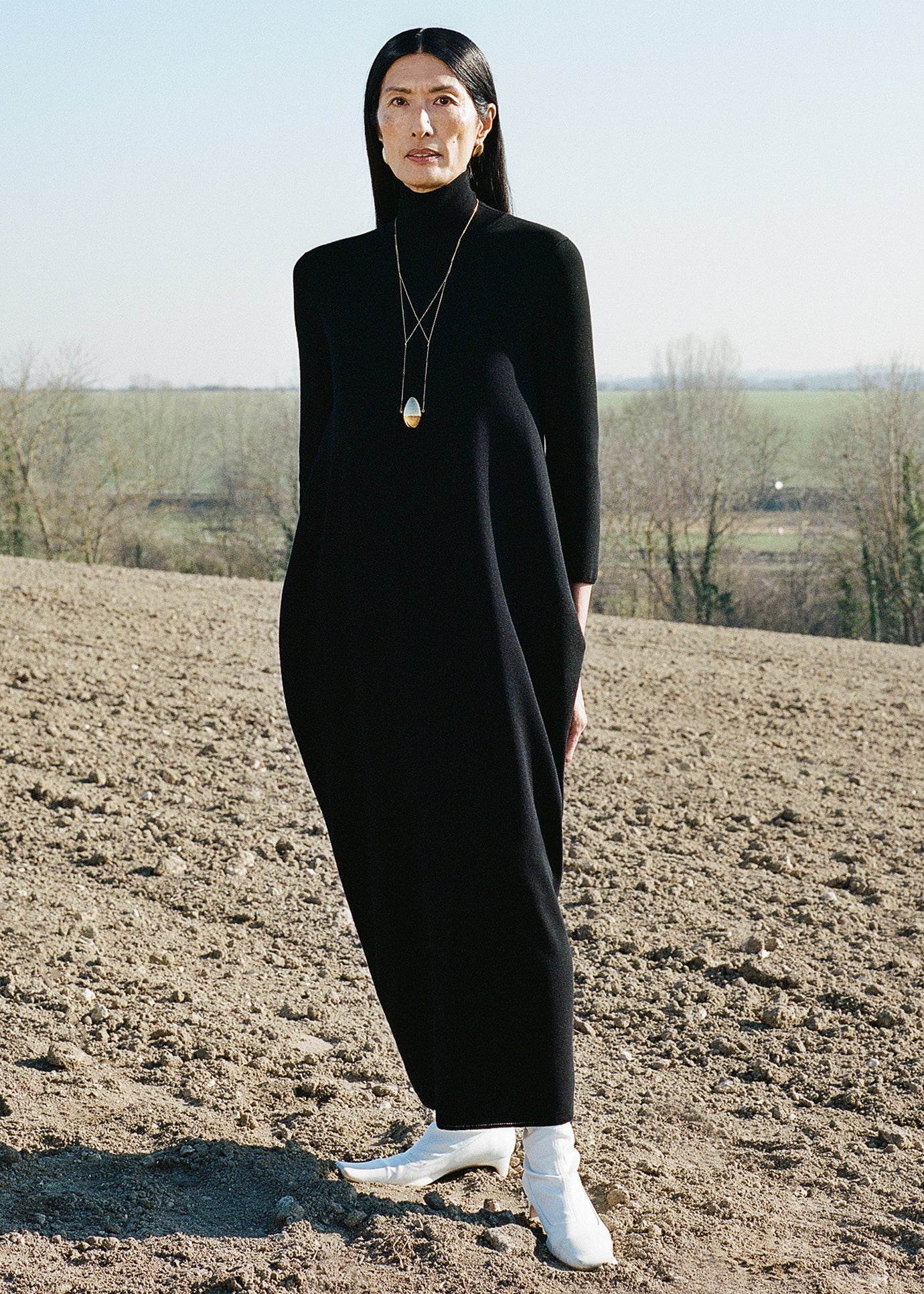 Bevza Egg Knitted Dress - Black