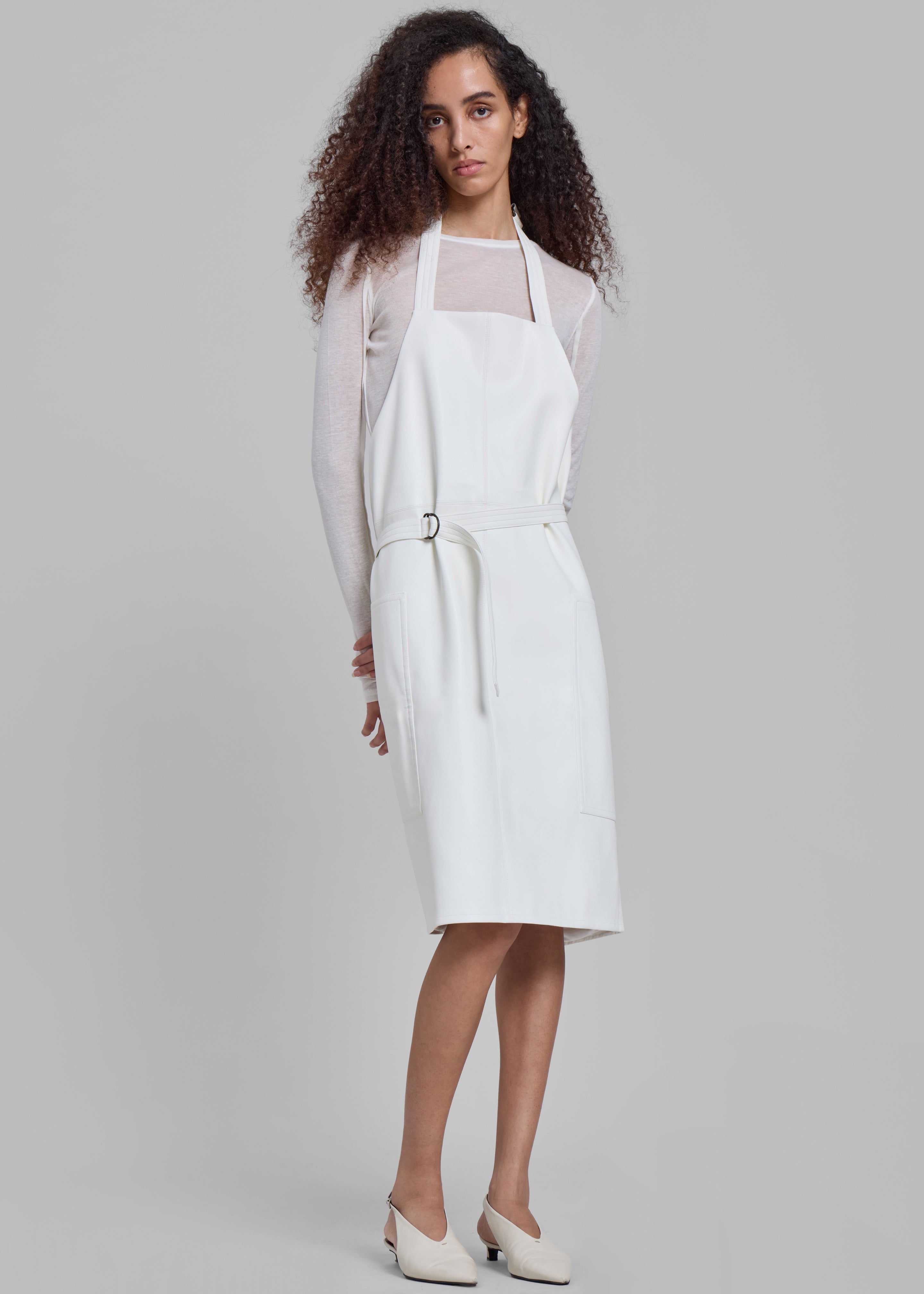 Bevza Fartukh Dress - White - 6