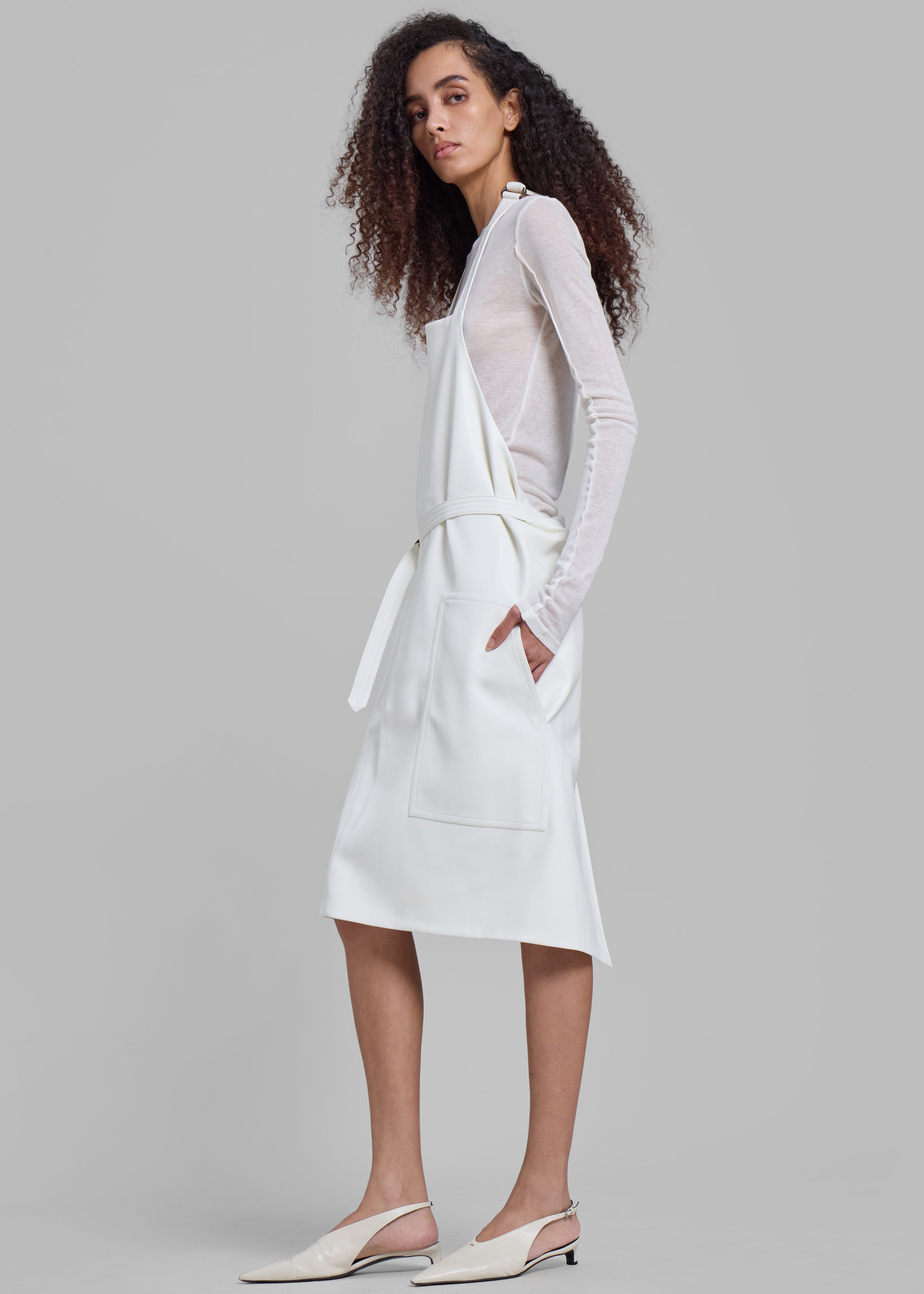 Bevza Fartukh Dress - White - 3