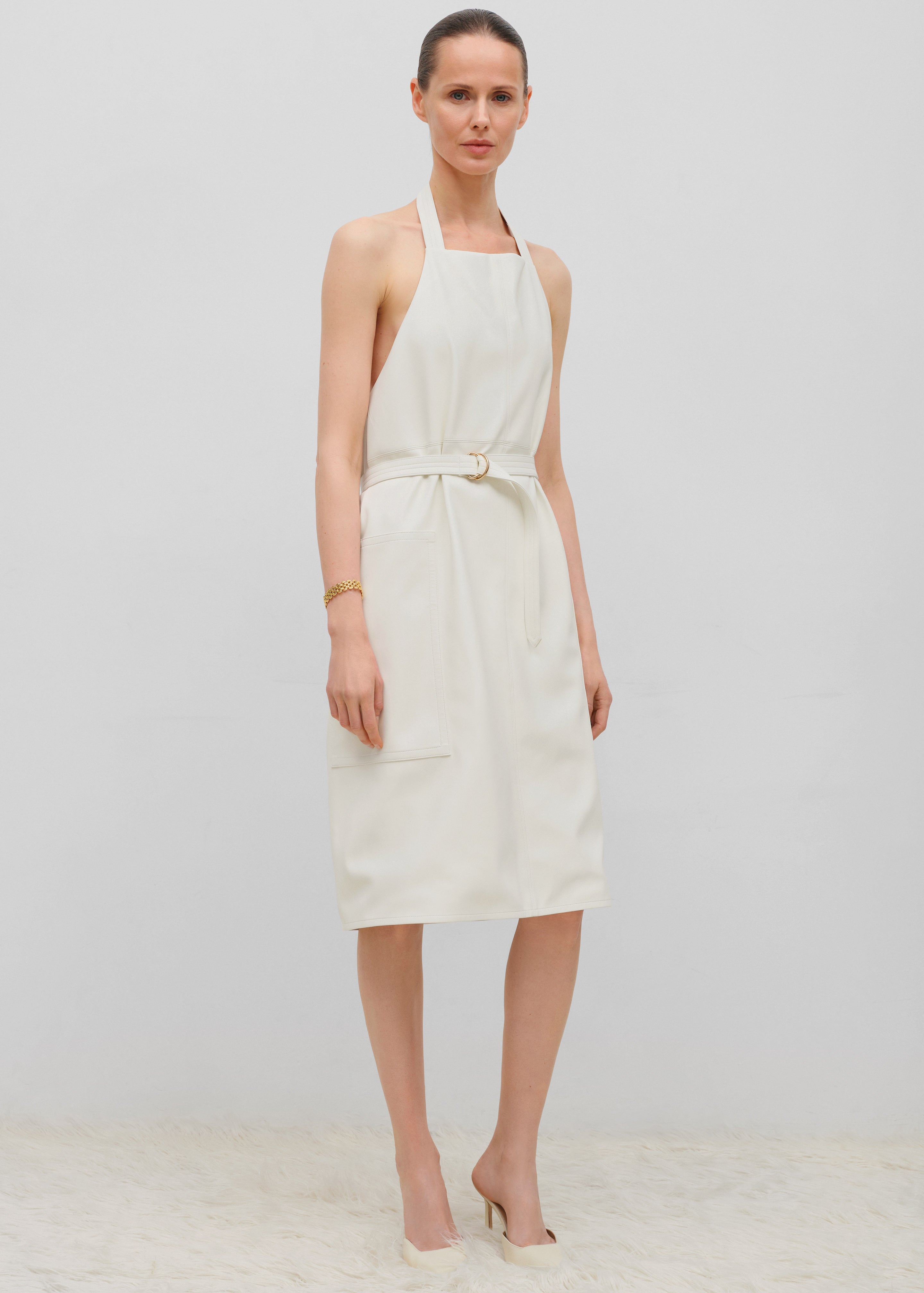 Bevza Fartukh Dress - White - 7