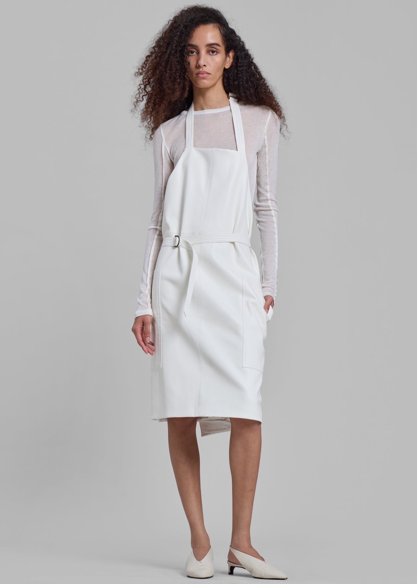 Bevza Fartukh Dress - White - 1