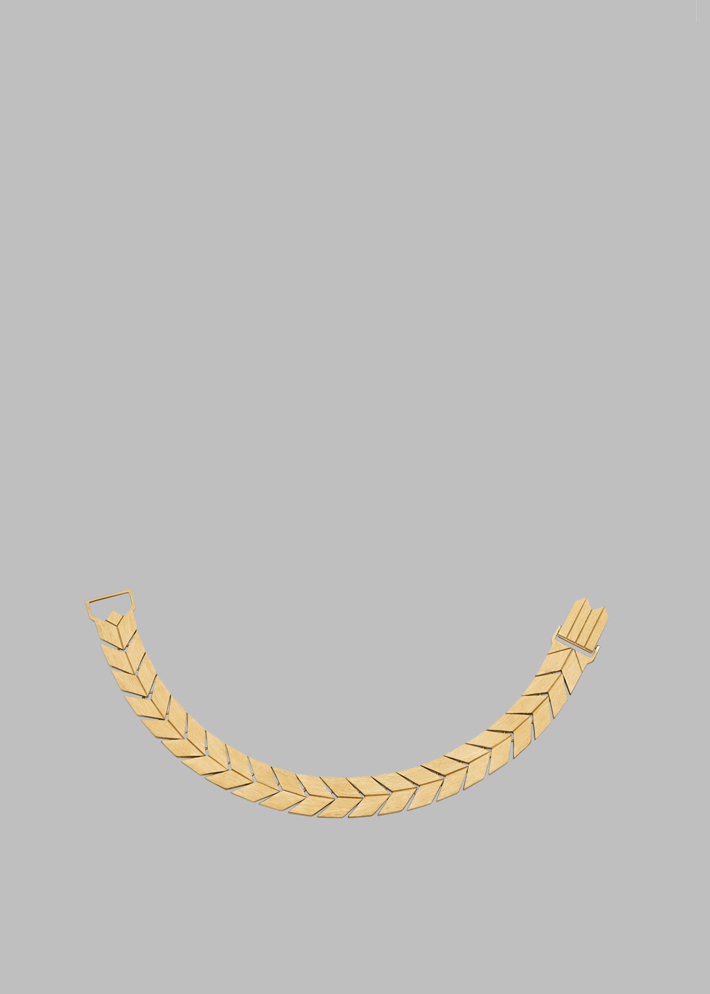 Bevza Flat Spikelet Bracelet - Gold