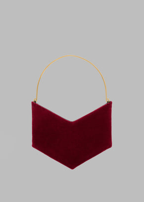 Bevza Grain Clutch - Burgundy