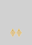 Bevza Grains Small Rhomb Earrings - Gold