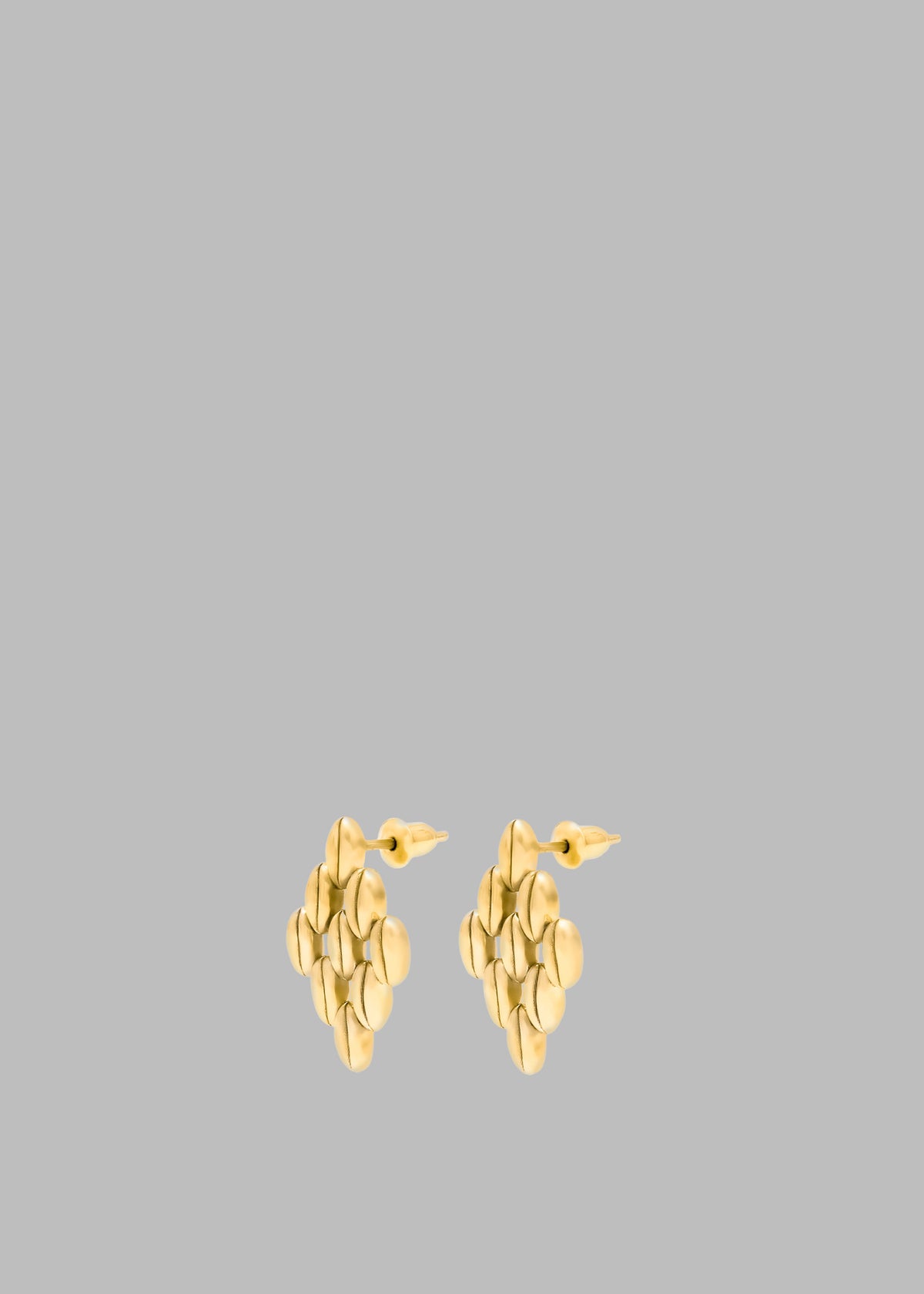 Bevza Grains Small Rhomb Earrings - Gold - 4