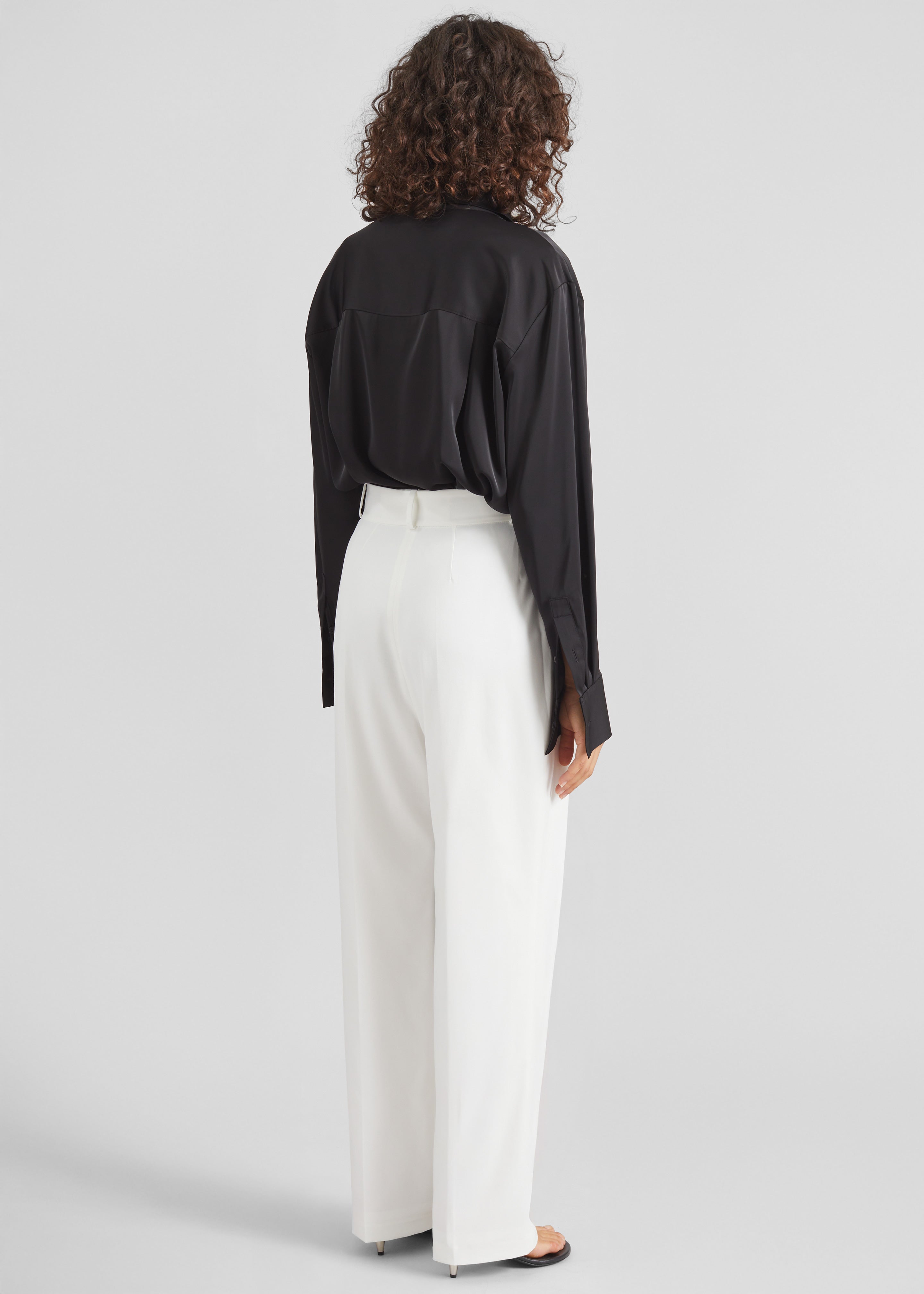 Bevza High-Waisted Trousers - White - 6