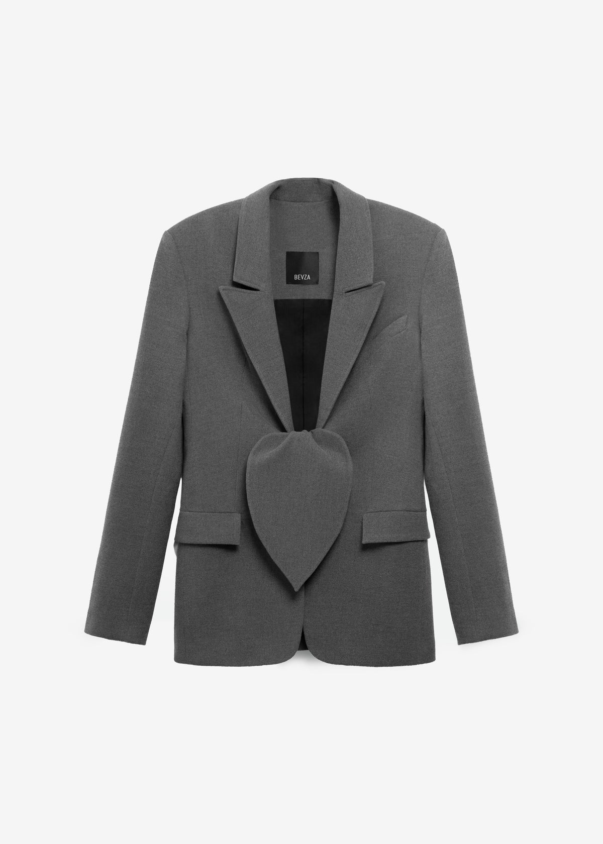 Bevza Hustka Wrap Jacket - Dark Grey
