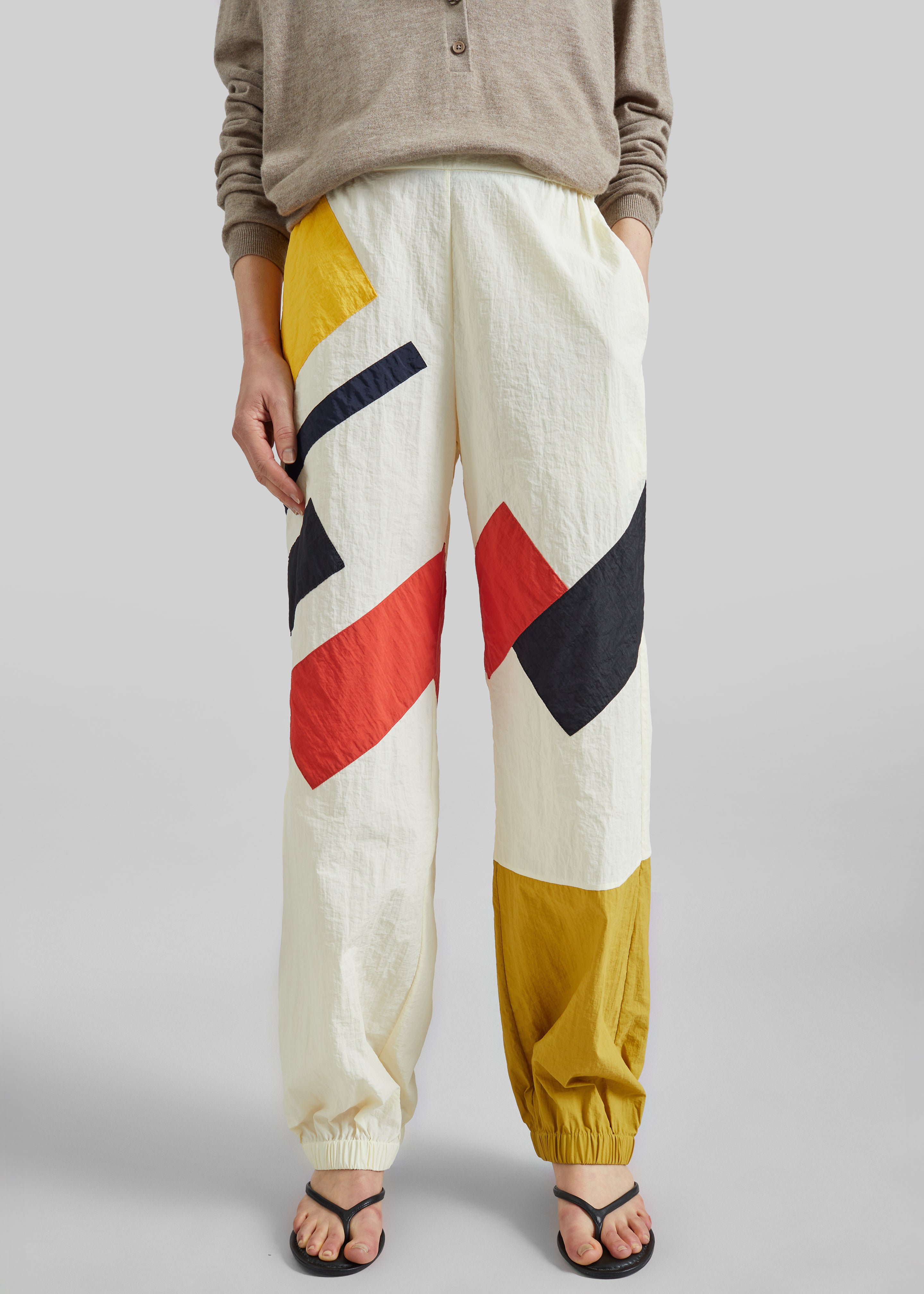 fidan novruzova track pants yellow 美品 Bevza Malevich Track Pants - Vanilla – The Frankie Shop