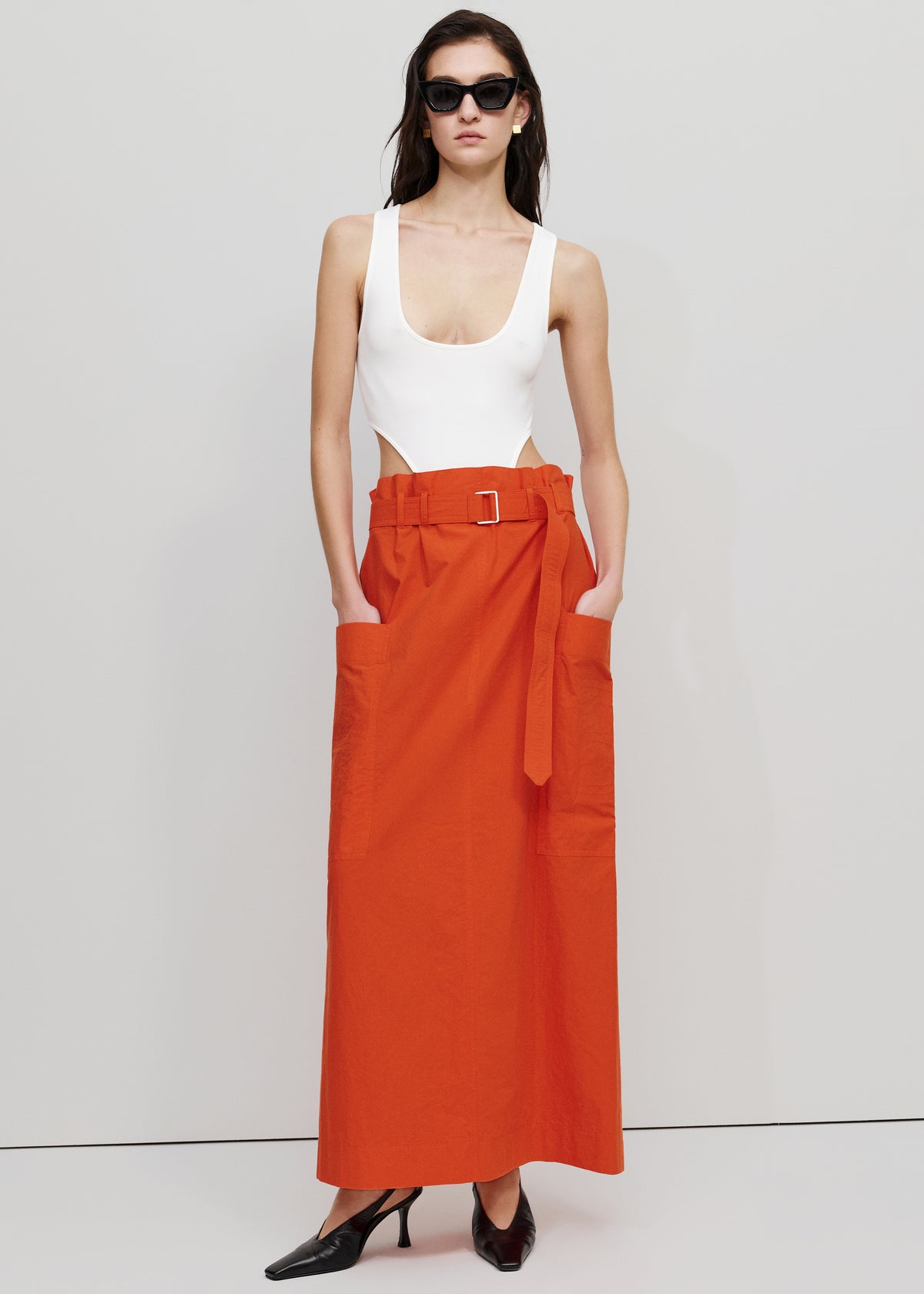 Bevza Red House Skirt - Carrot Red - 3