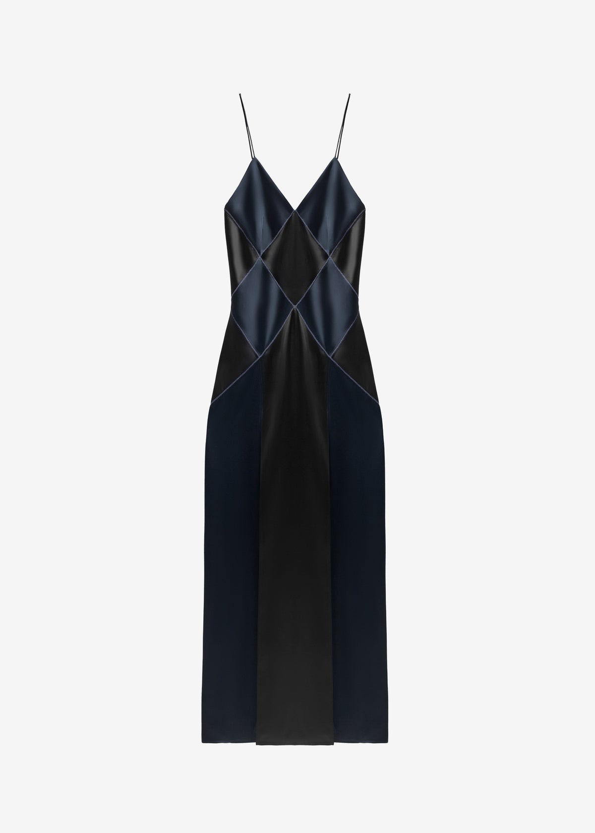 Bevza Rhombuses Dress - Dark Ink Navy/Black - 6