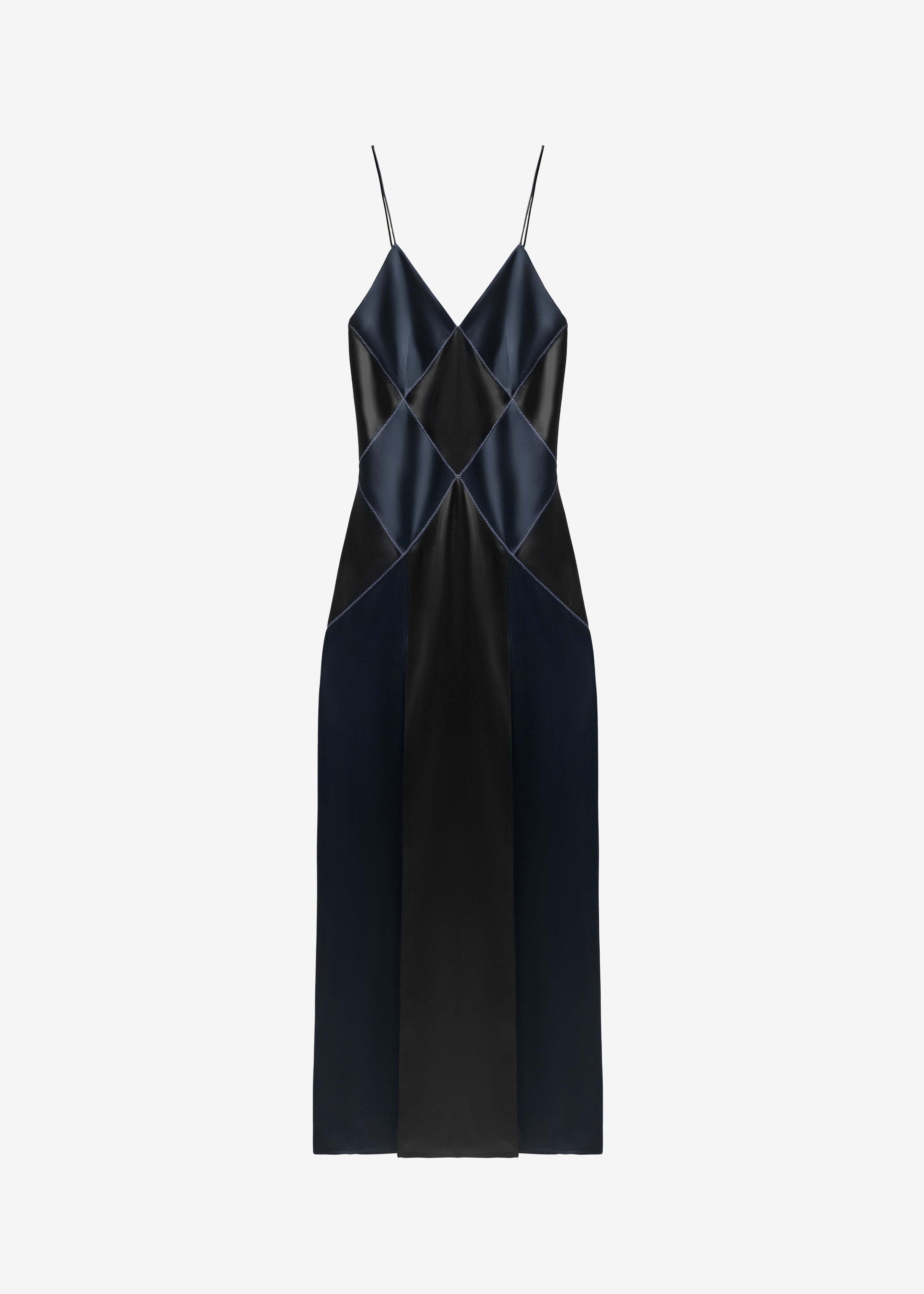 Bevza Rhombuses Dress - Dark Ink Navy/Black - 6