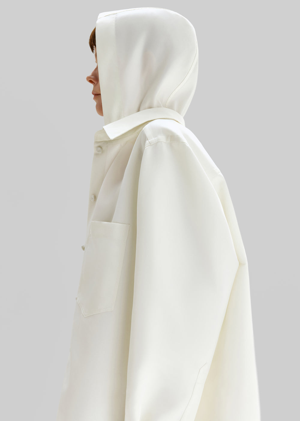 Bevza Shirt Rain Jacket - Dusty Ivory - 1
