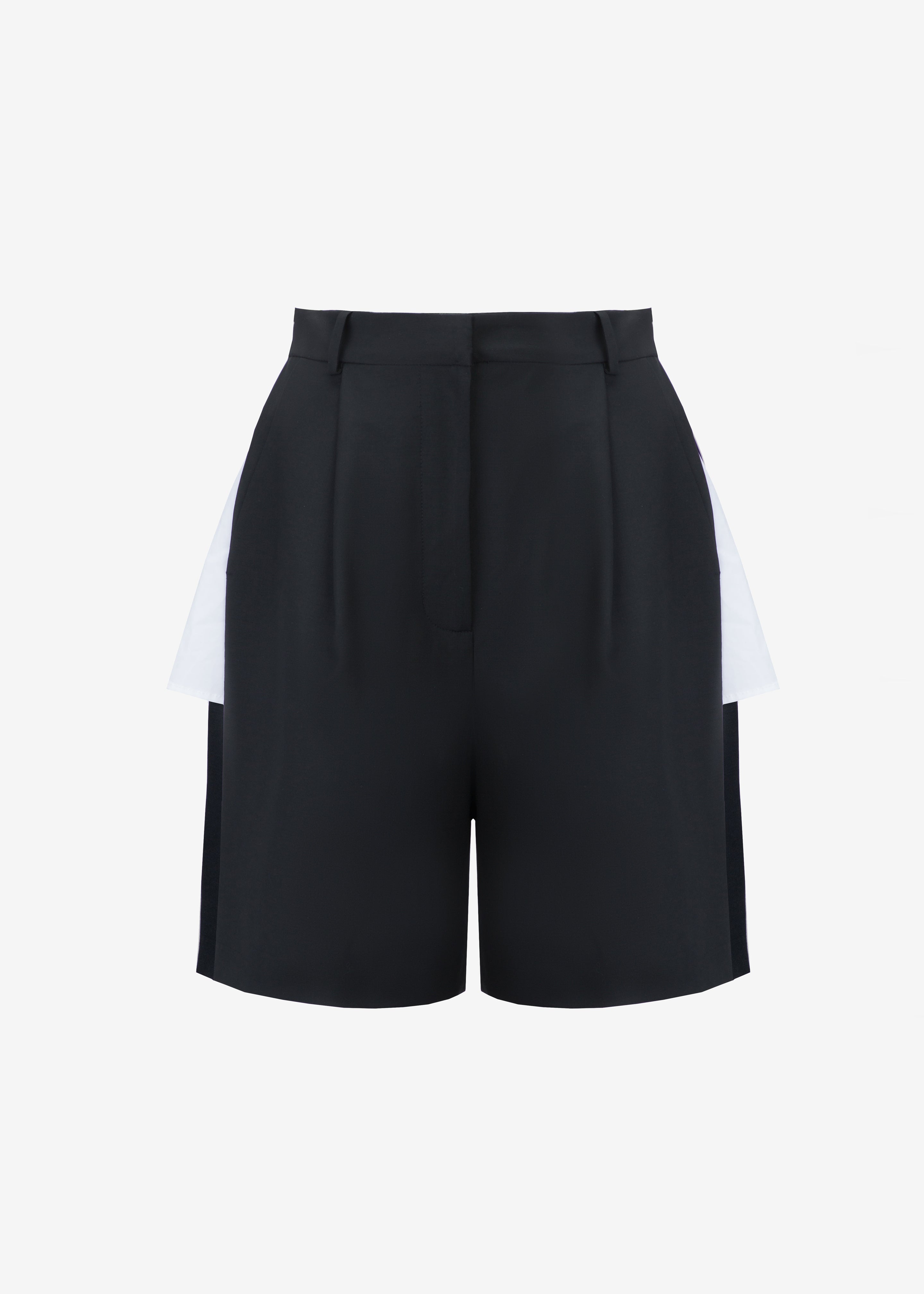 Bevza Shorts With Slits - Black - 9