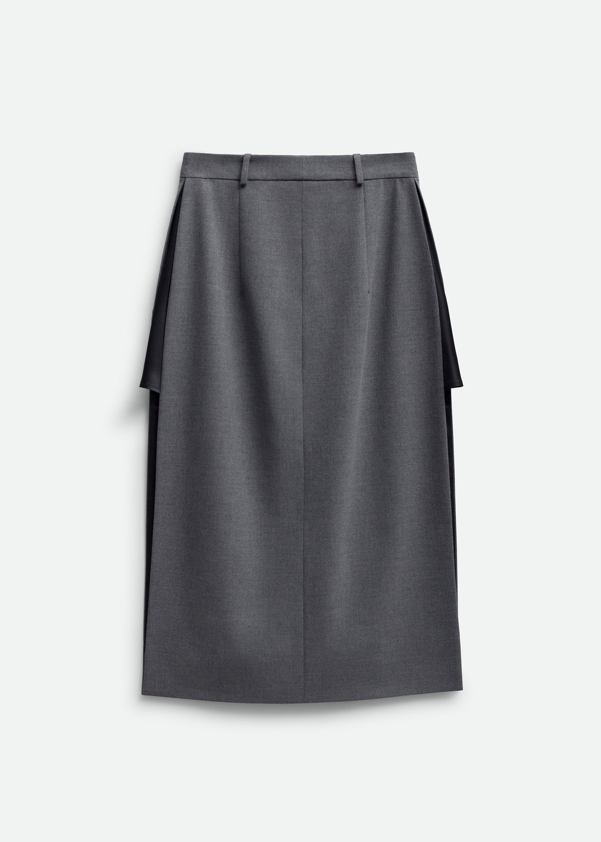 Bevza Skirt With Slits - Dark Grey - 6