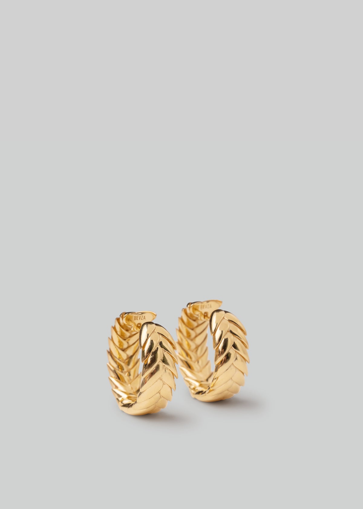 Bevza Spikelet Hoops - Gold - 1