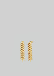 Bevza Spikelet Medium Earrings - Gold