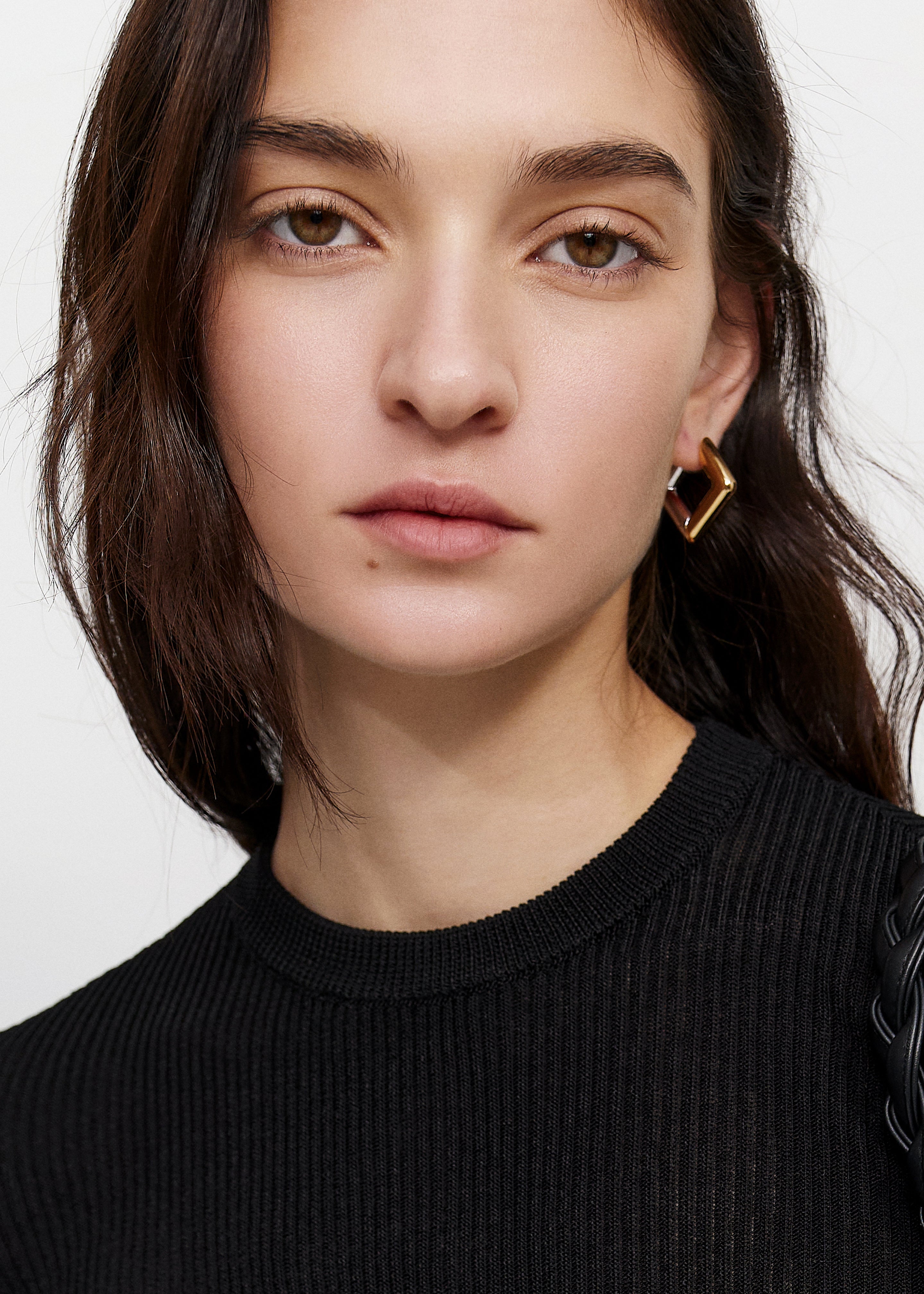 Bevza Square Earrings - Golden/Silver - 2